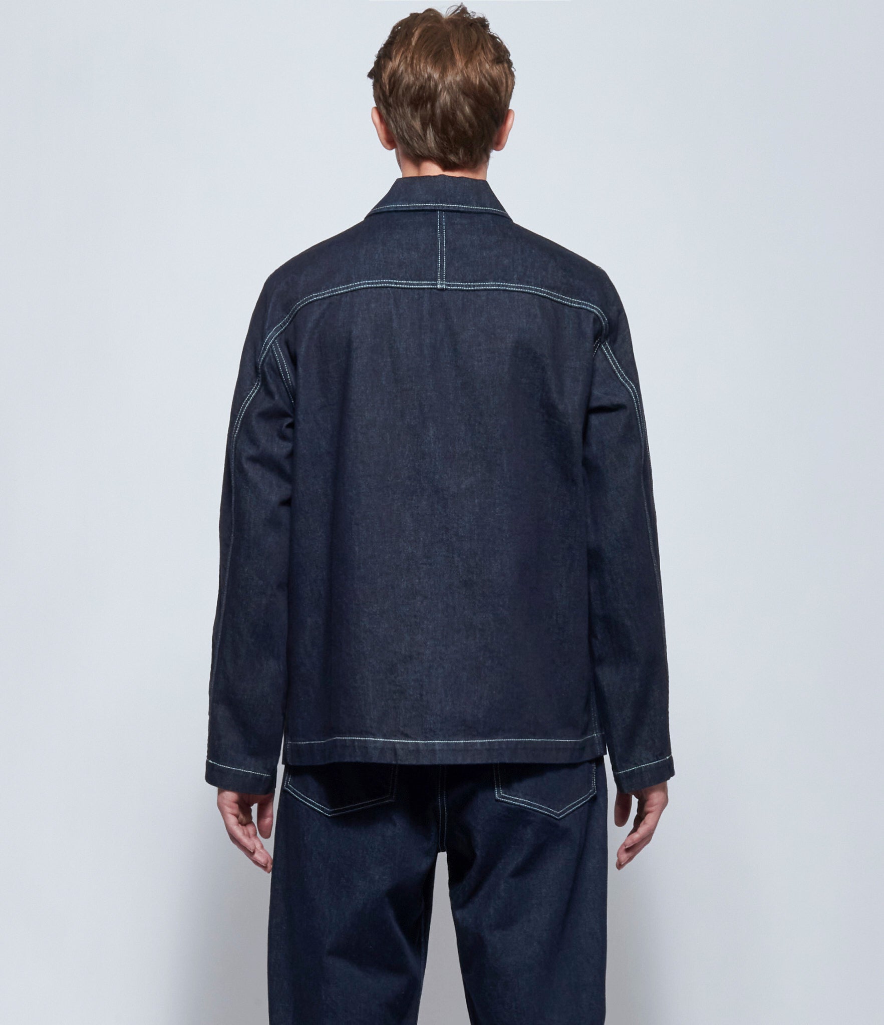 Casey Casey Mens Camille Denim M Indigo Jacket