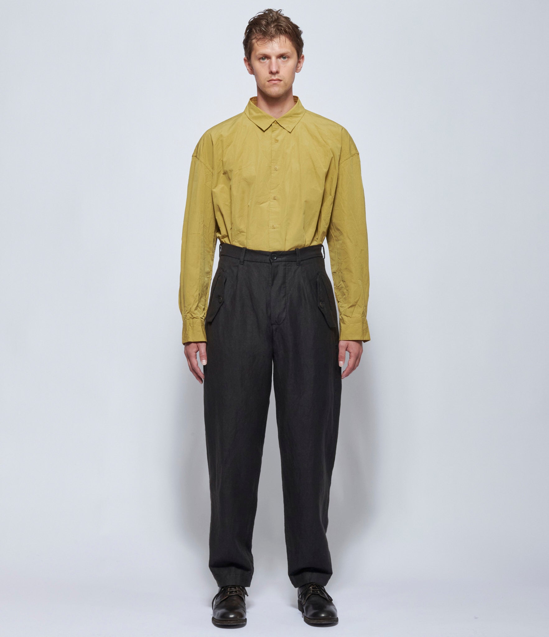 Casey Casey Mens Hiroshi Bat Dark Brown Pants