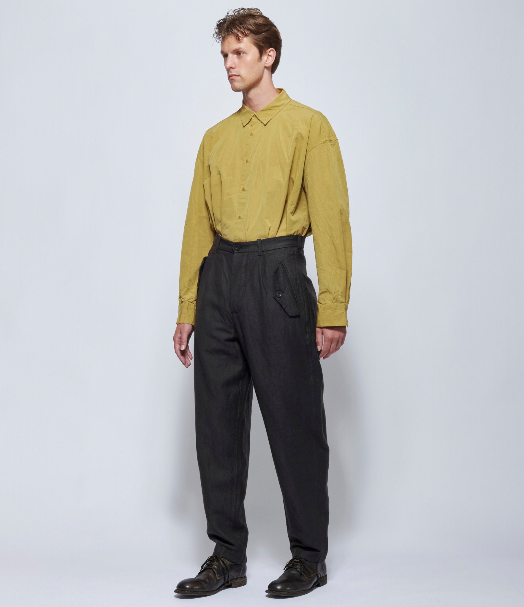 Casey Casey Mens Hiroshi Bat Dark Brown Pants