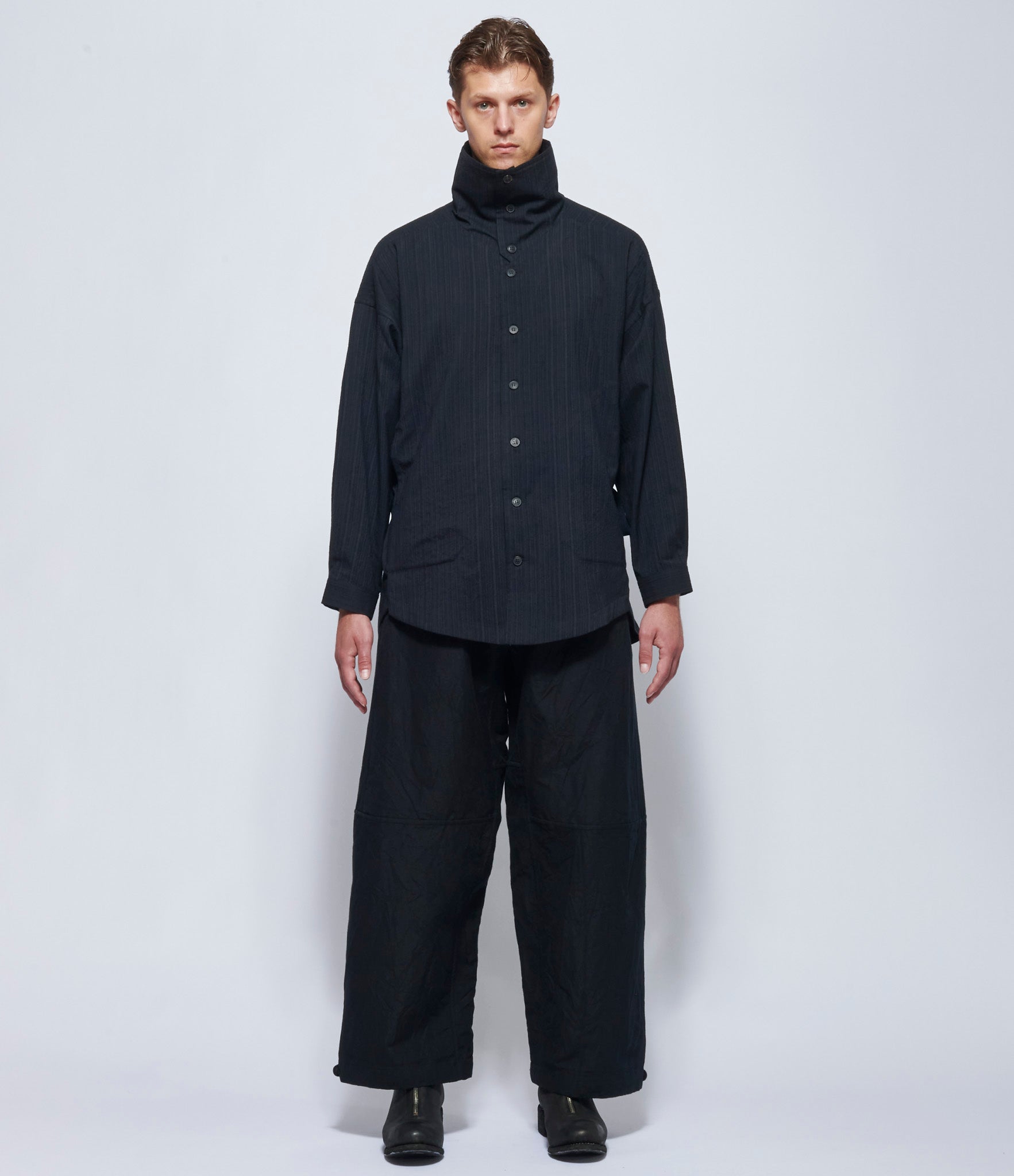 Jan Jan Van Essche Mens Dark Striped Shirt #110