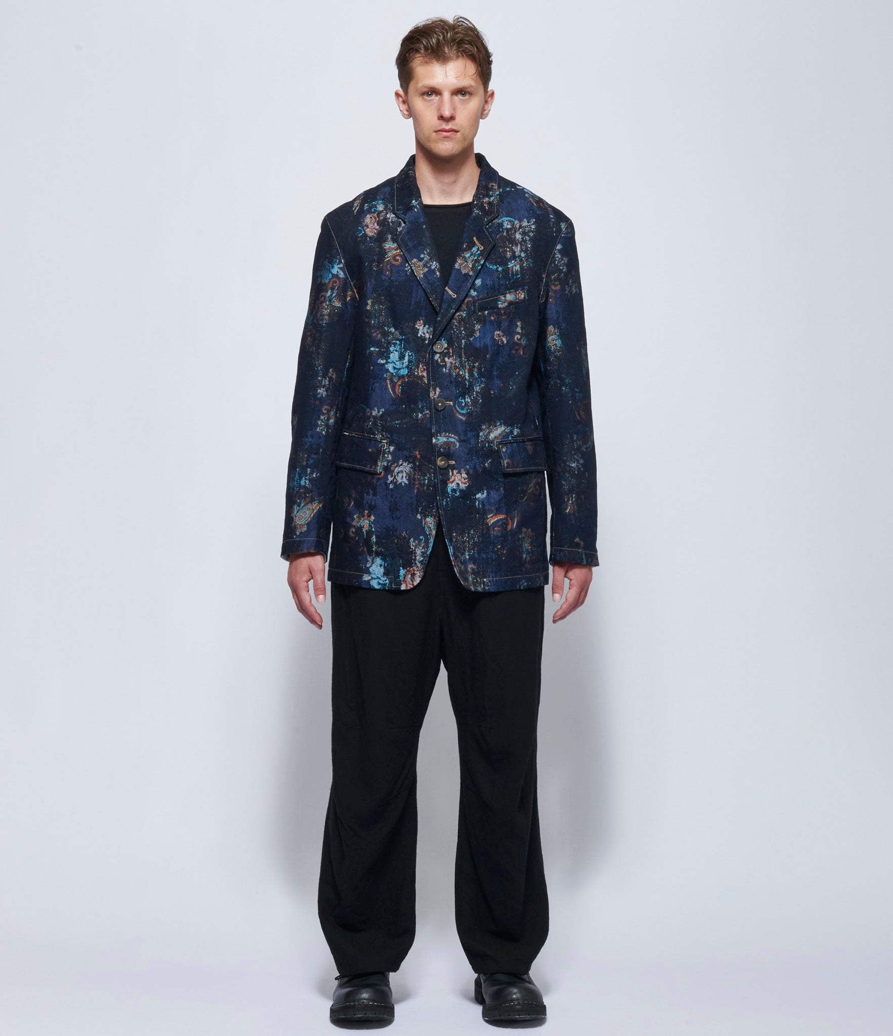 Forme d'Expression Mens Damaskan Night 5B Relaxed Coat