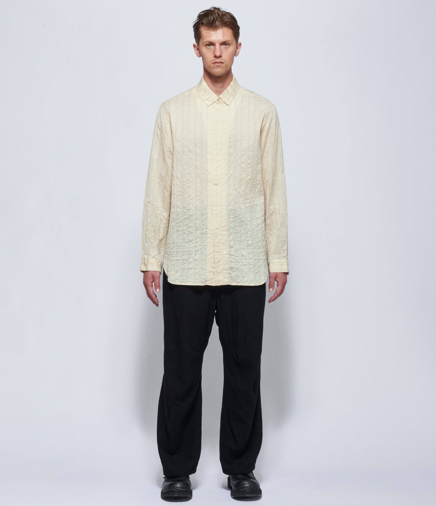 Forme d'Expression Mens Champagne Minimal Shirt