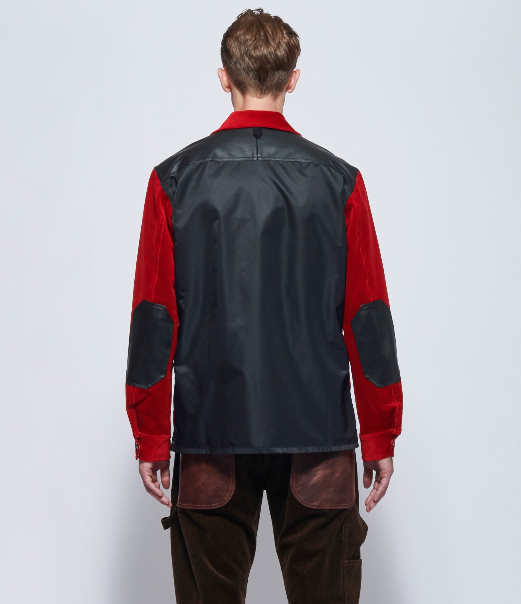 Junya Watanabe Mens Red Corduroy Shirt