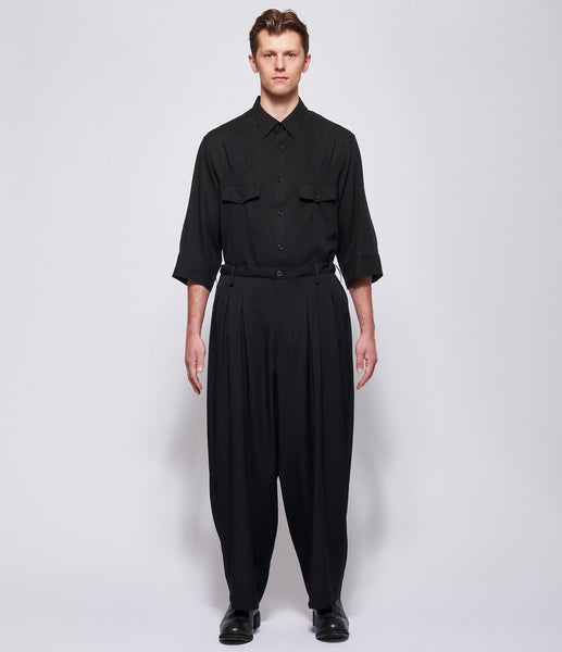 SS26 Yohji Yamamoto Mens 12 Tucks Pants – IfSohoNewYork