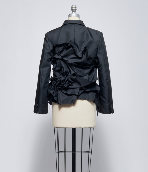 SS26 Comme Des Garcons Womens Ruffle Appliqué Jacket – IfSohoNewYork