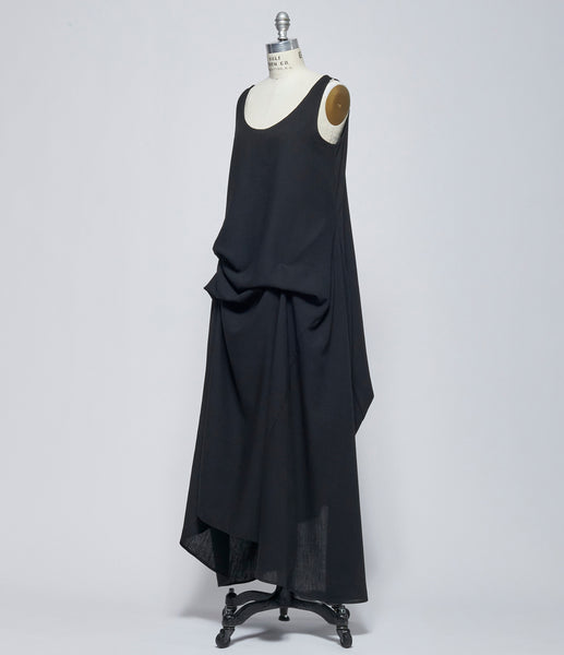 SS26 Replika Black Draped Dress – IfSohoNewYork
