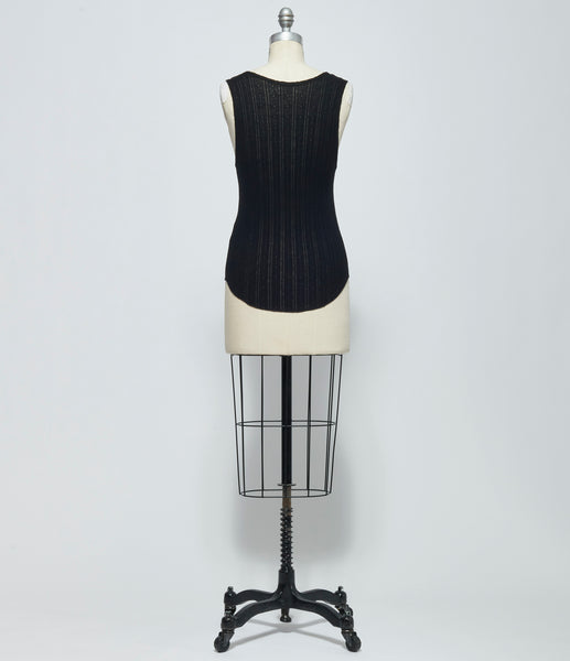 SS26 Ann Demeulemeester Womens Rase Serafino Tank Top with Silk