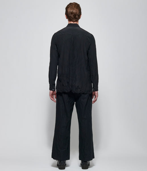 ARCHIVIO J.M. RIBOT ストライプシャツ ポケットシャツ SS26 Archivio J.M. Ribot Mens Black Multi-Button Shirt – IfSohoNewYork