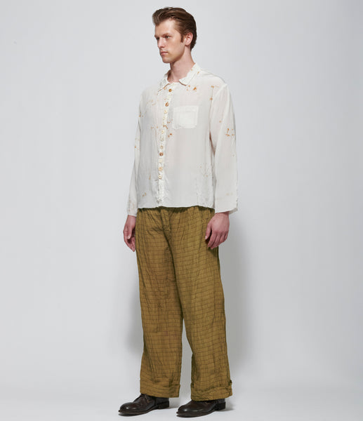 シャツ ARCHIVIO J.M Ribot  Vintage cotton shirt SS26 Archivio J.M. Ribot Mens White Dyed Shirt – IfSohoNewYork