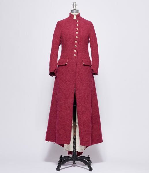 小物 ELENA DAWSON TWEED SCARF 2024AW Elena Dawson Raspberry Tweed Calypso Coat – IfSohoNewYork