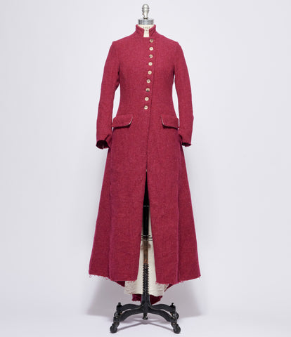 Elena Dawson Raspberry Tweed Calypso Coat