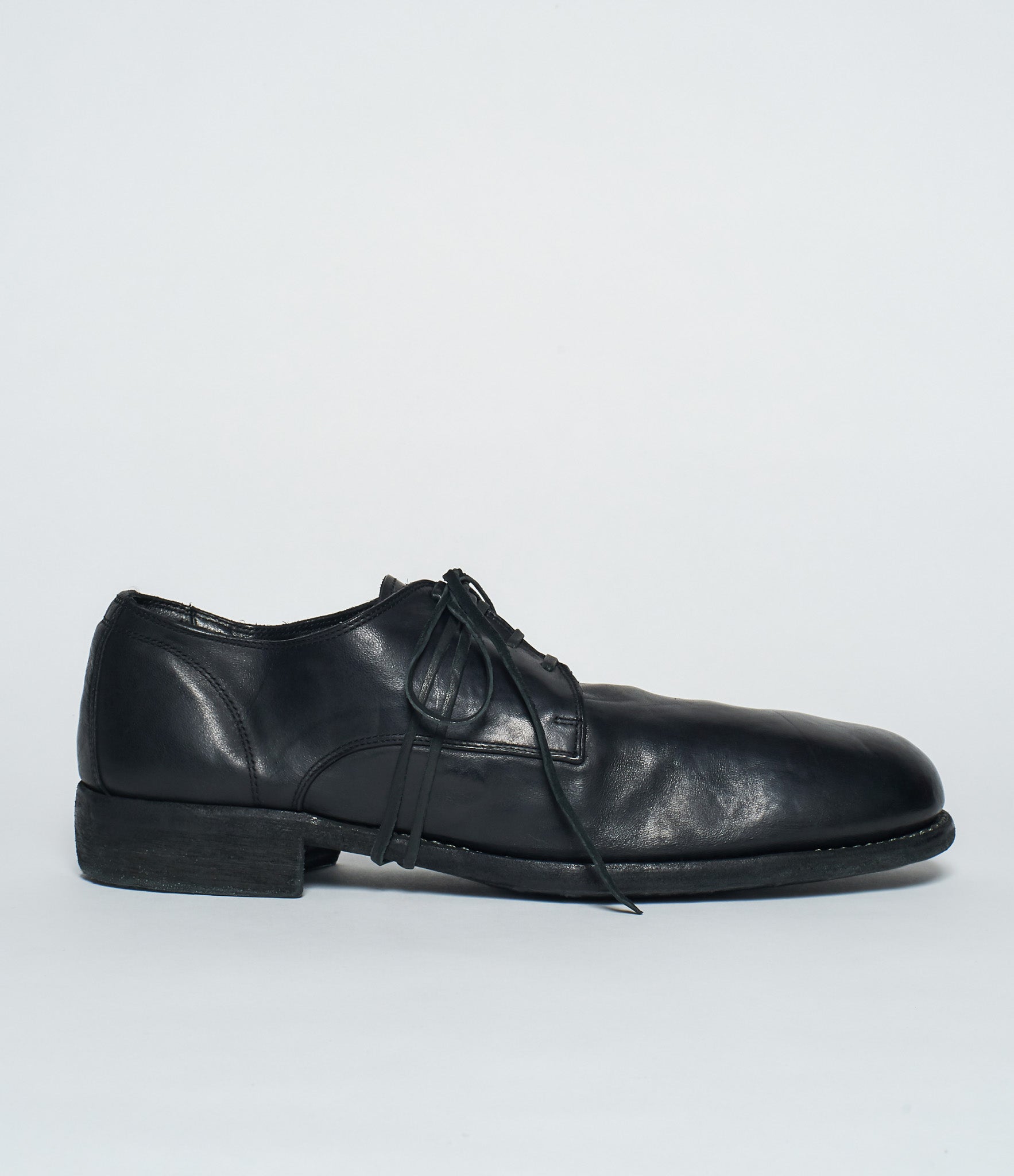 Guidi Mens 992 Black Baby Calf Full Grain Derby