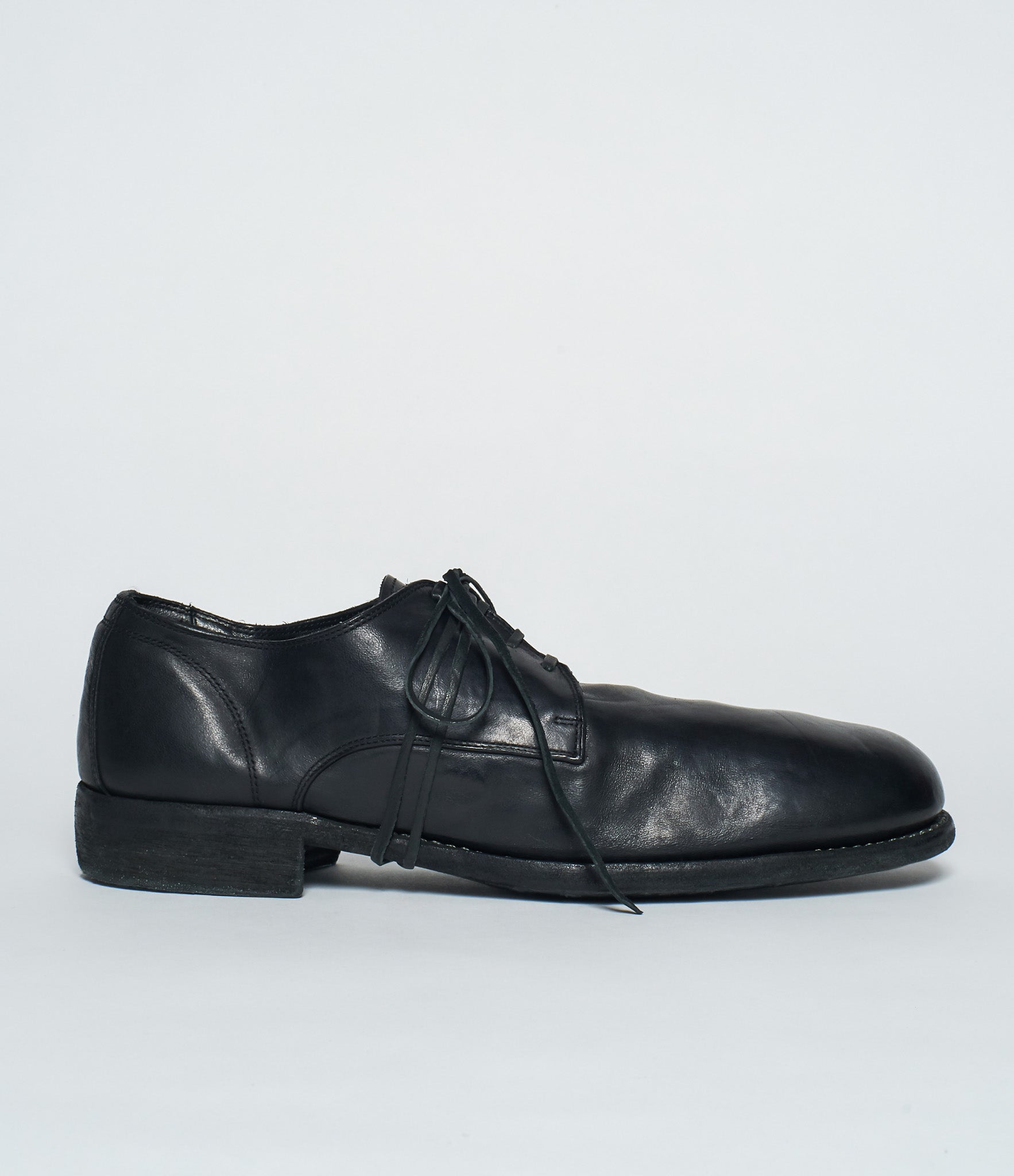 Guidi 992 Black Baby Calf Full Grain Derby