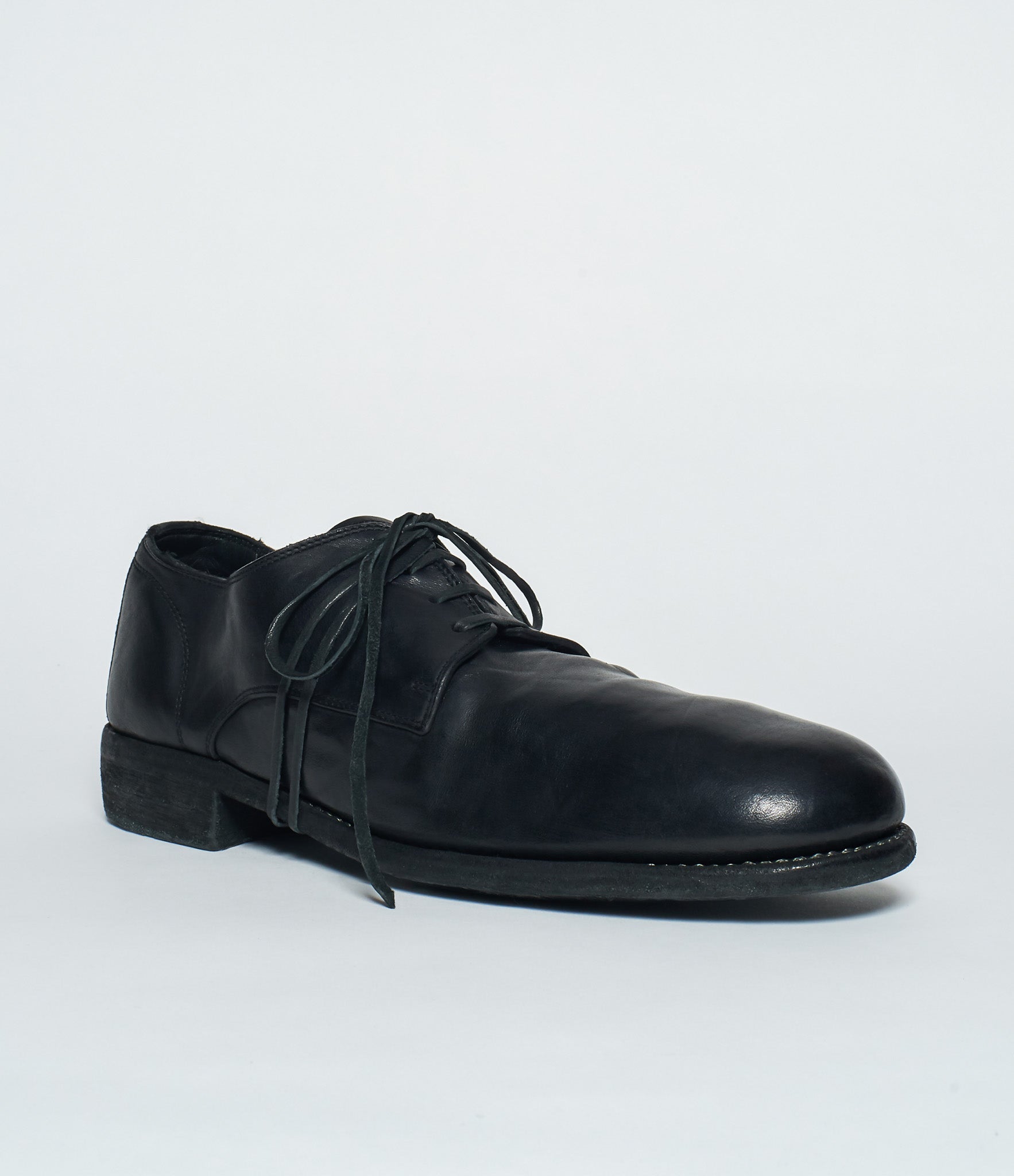 Guidi 992 Black Baby Calf Full Grain Derby