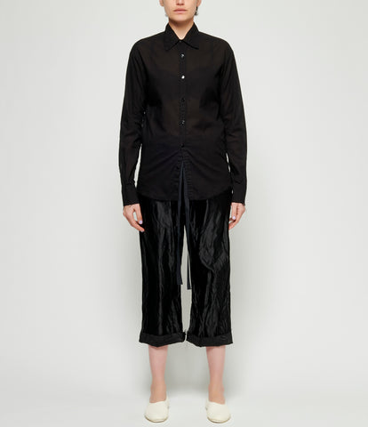 Elena Dawson Black Cotton Light Shirt