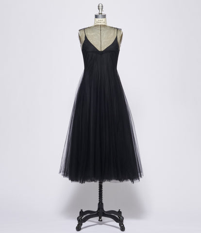 Marc Le Bihan Womens Black Robe Pince Croix Tulle