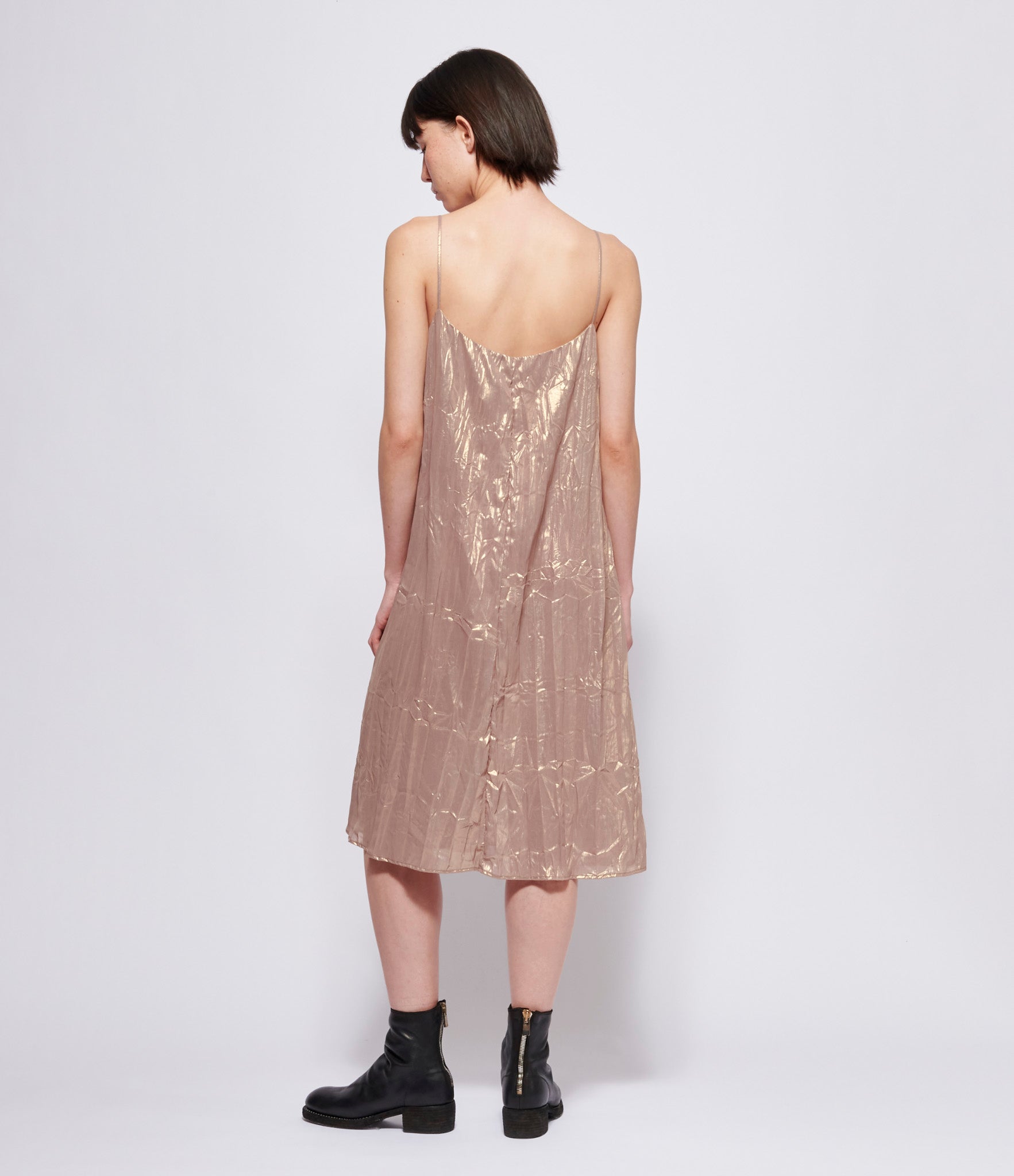 Replika Crinkled Gold Dress