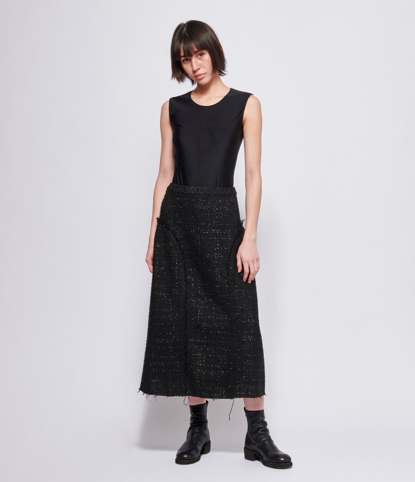 Replika Black Tweed Skirt