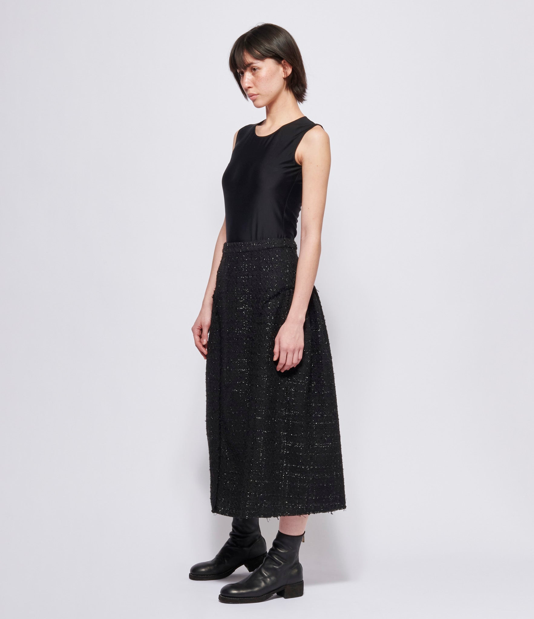 Replika Black Tweed Skirt