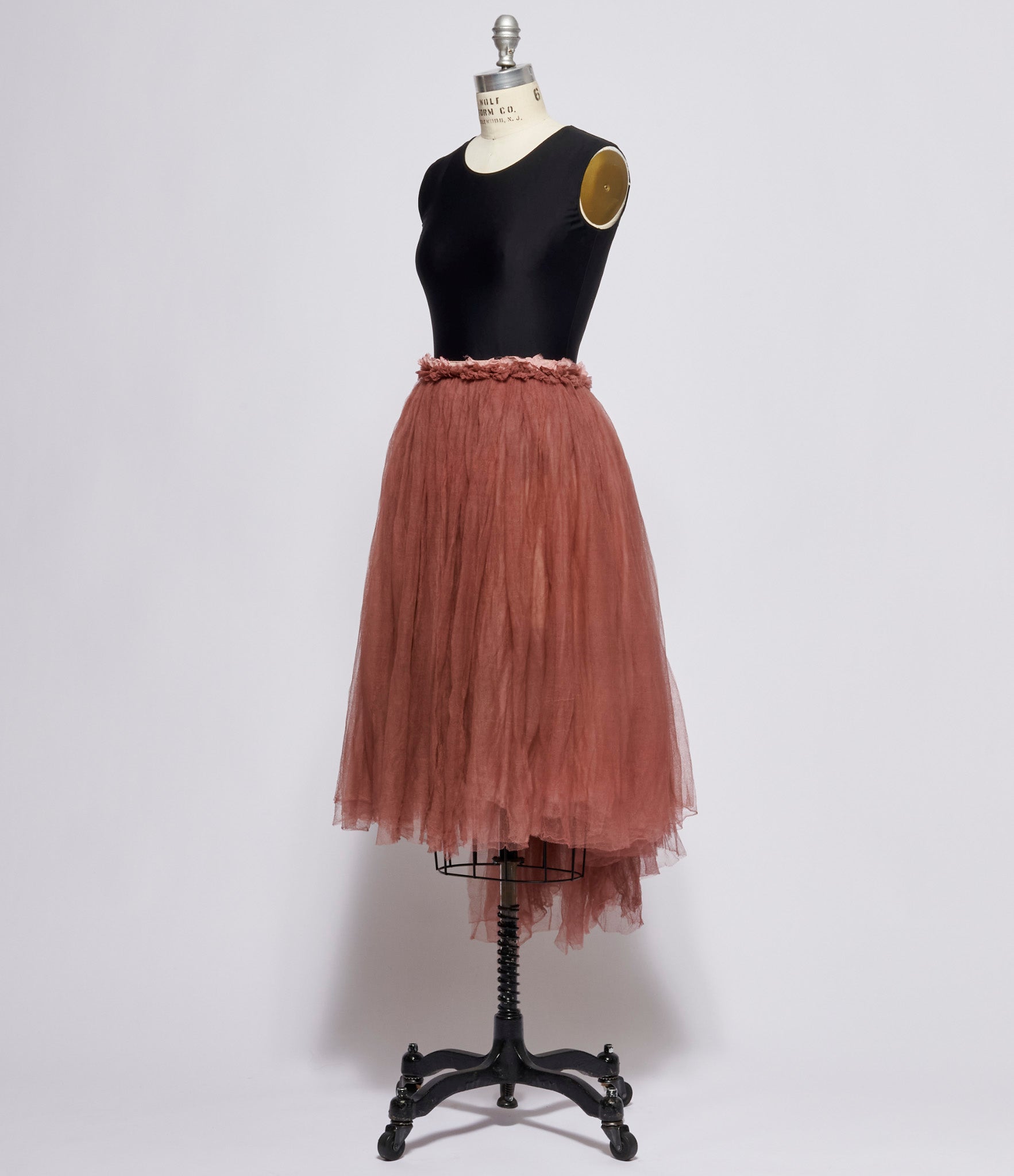Elena Dawson Rose Gold Oyster Tulle Skirt