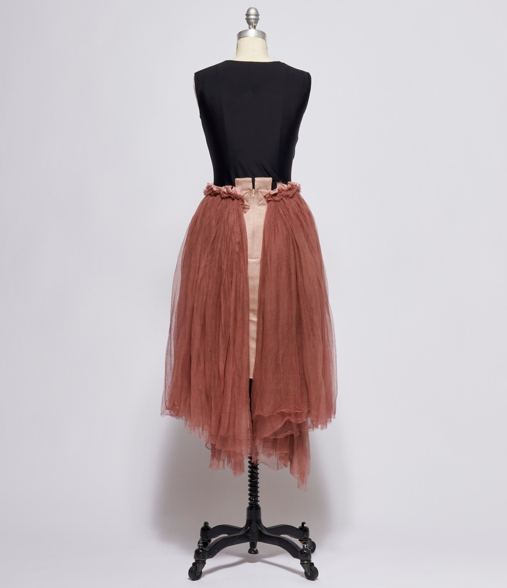 Herlipto Rose Pleated Tulle Skirt-