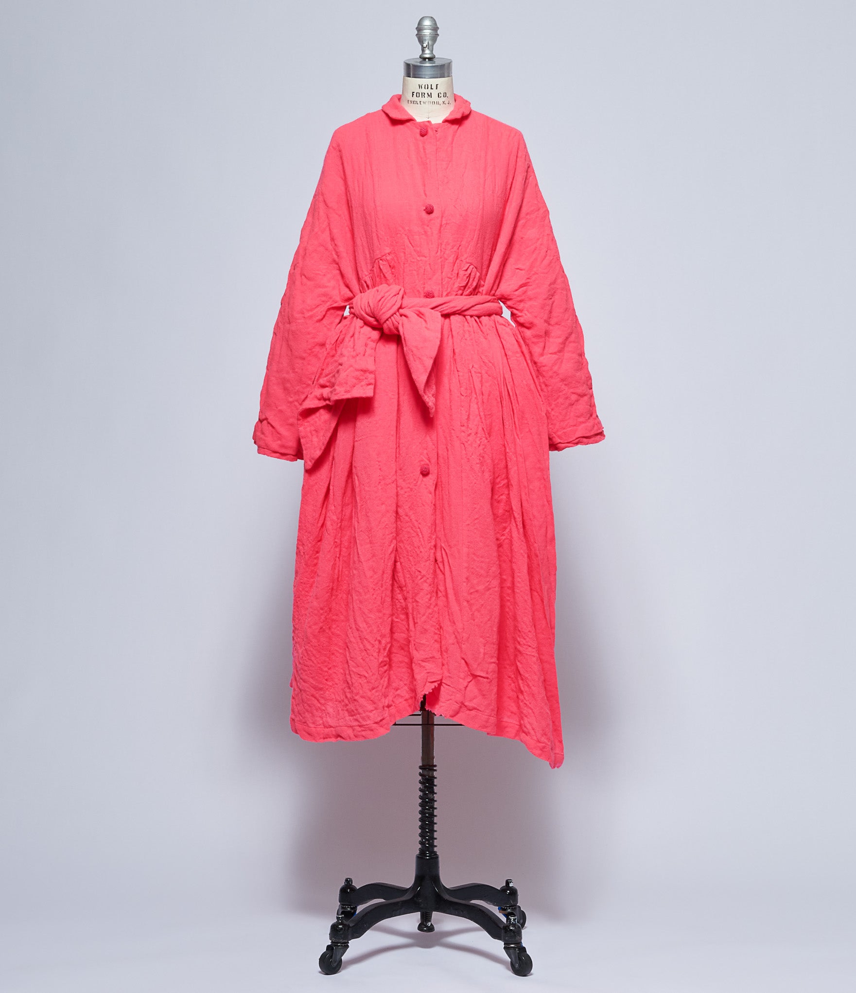 Daniela Gregis Giaccone Coat Abito Luglio Note Lavato Fuscia
