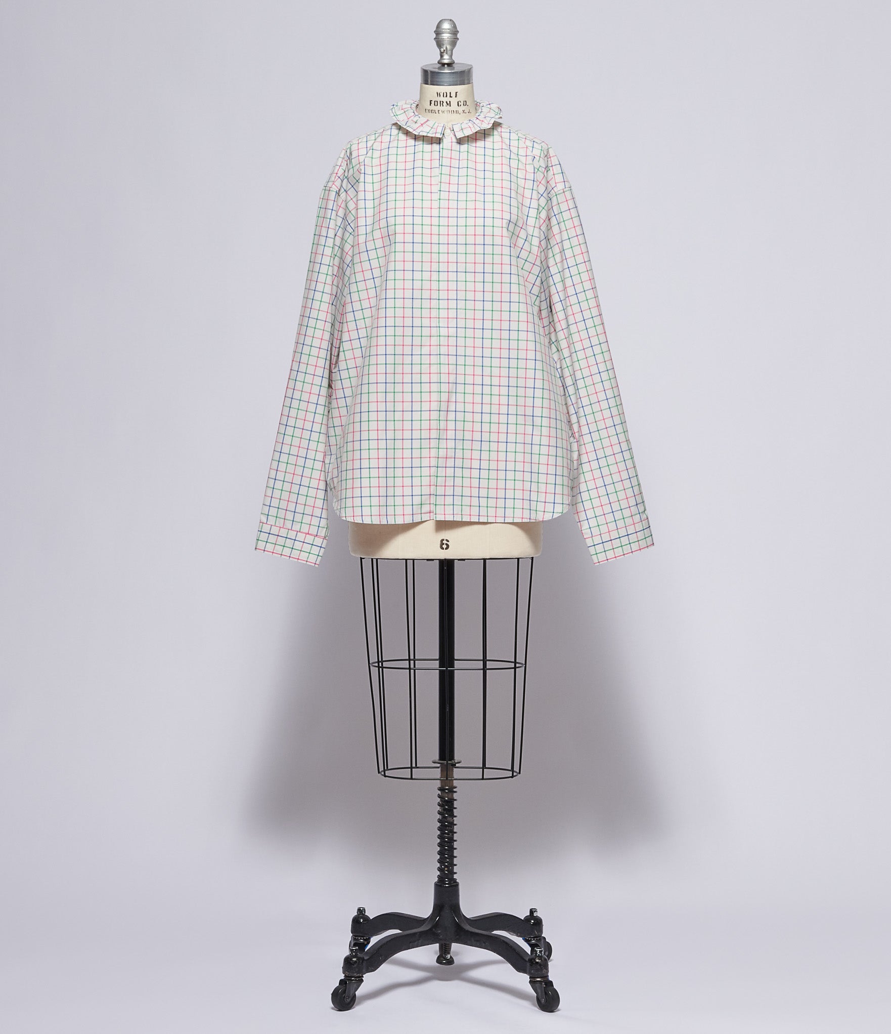 Sofie D'Hoore Ohaio Blizzard White Pink Blue Green Checked Shirt