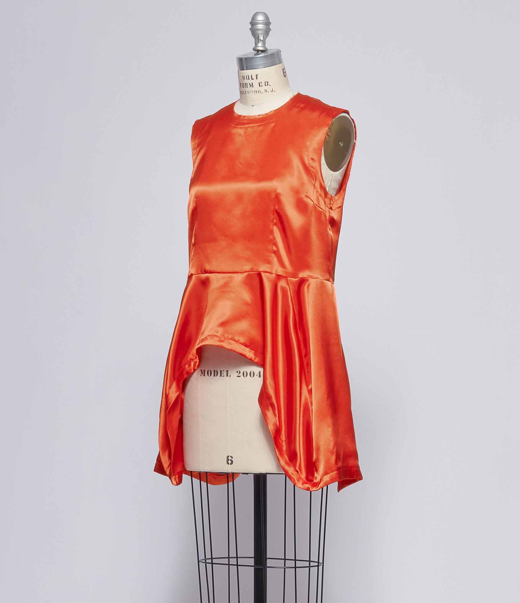 Comme Des Garcon Asymmetric Peplum Blouse