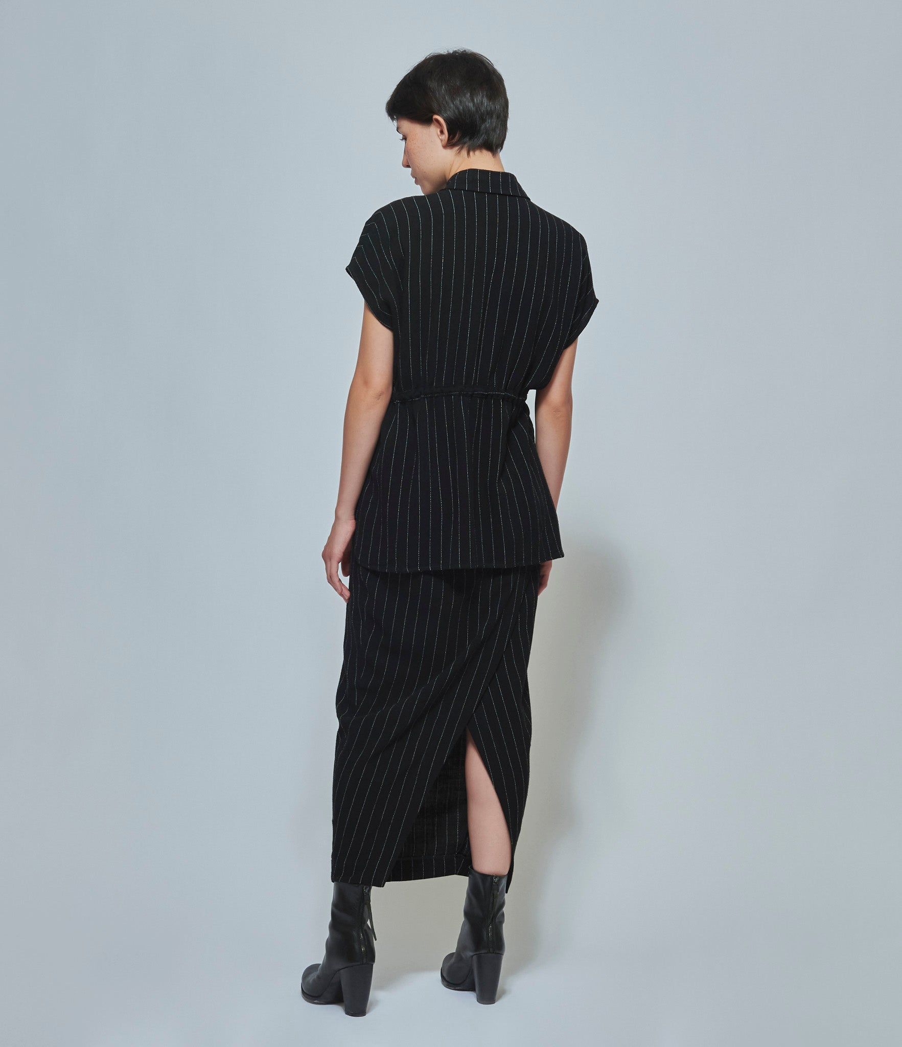 Replika Black Stripes Skirt
