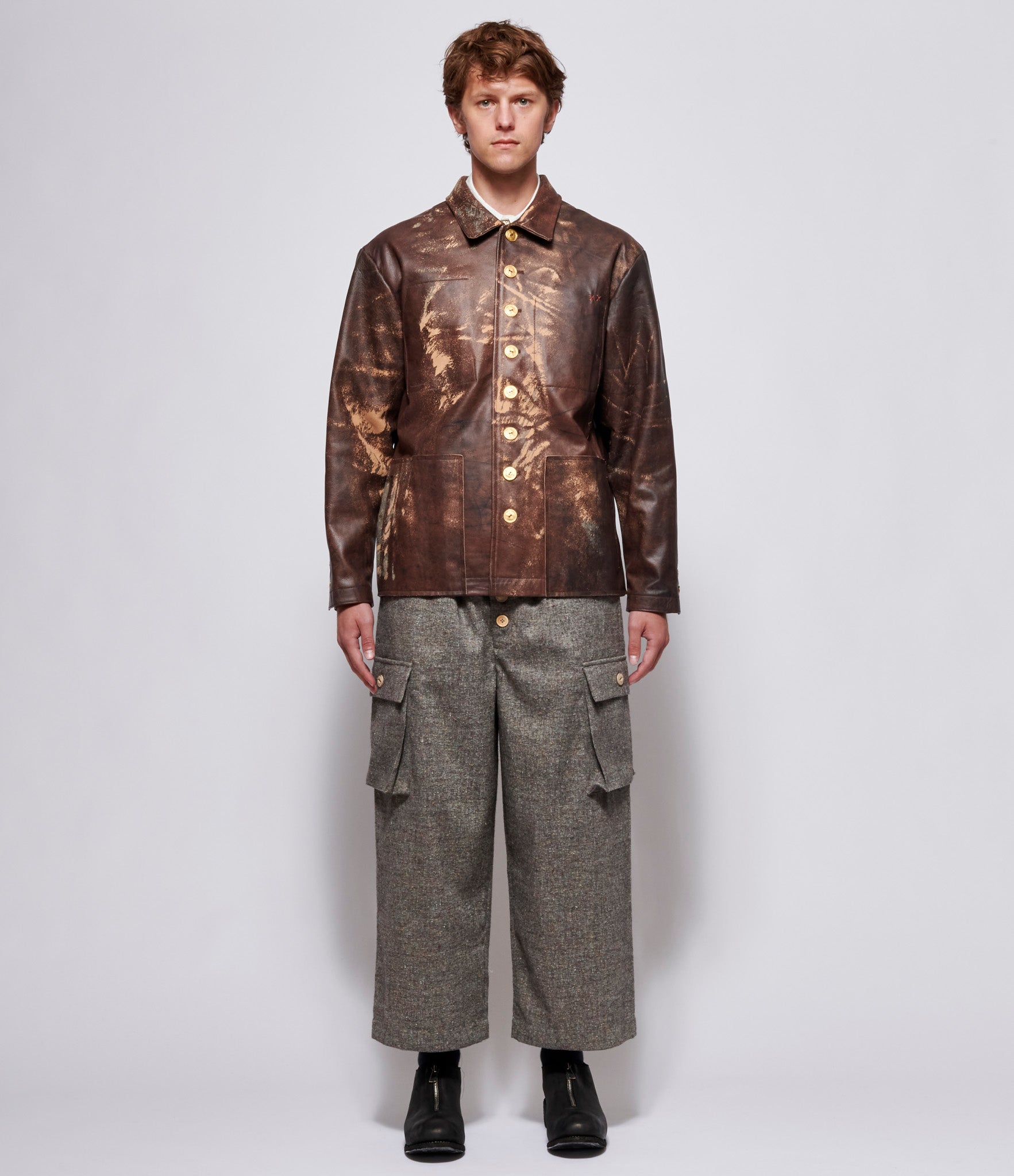 A Tentative Atelier Dark Brown Mack Shirt