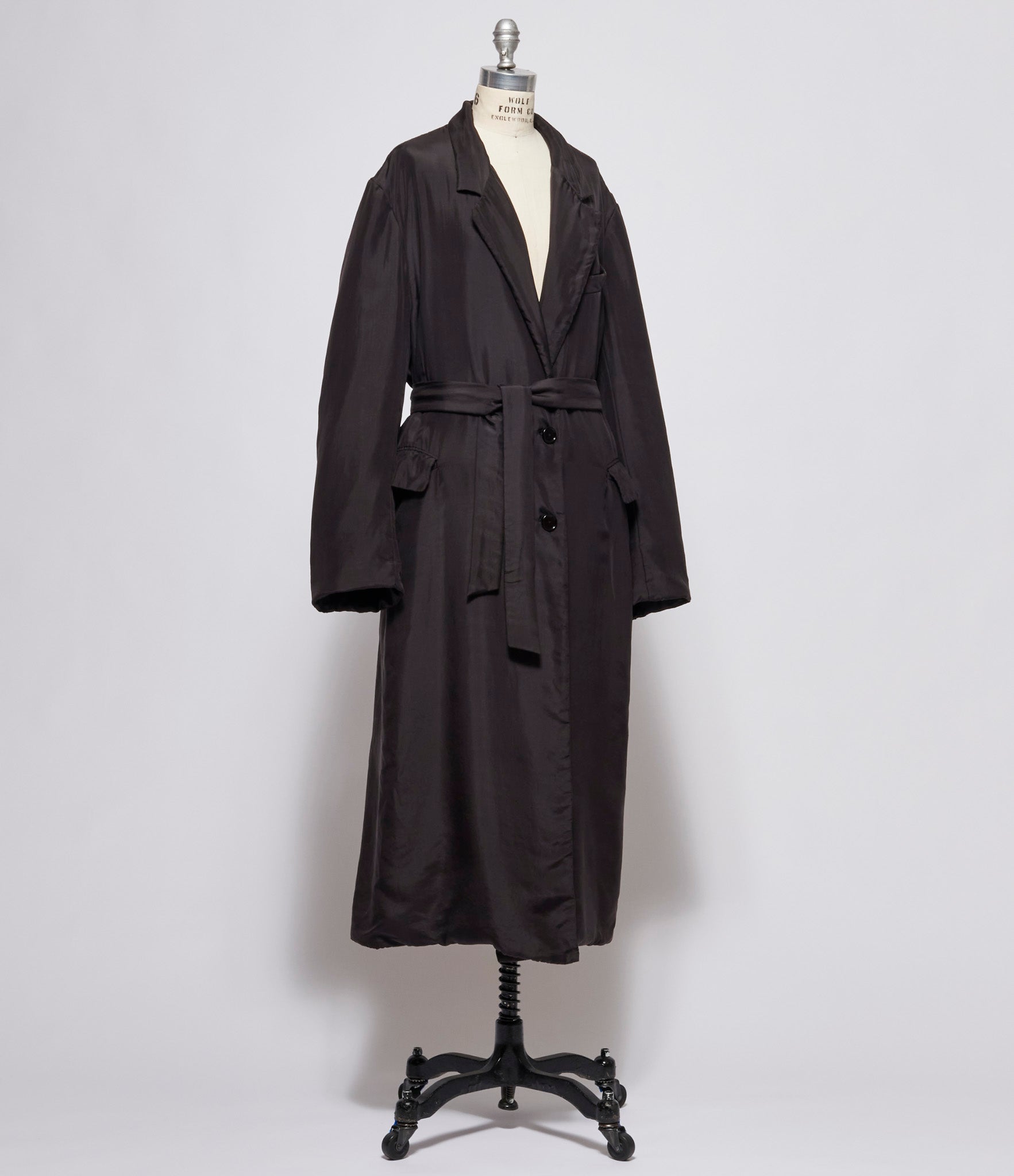 Dries Van Noten Black Rosby Long GD Coat