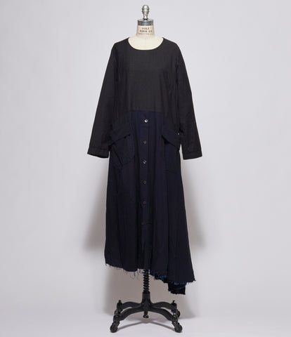 ATELIER SUPPAN<br />WOMENS ミックスマテリアルスリーブレスシャツ main image 0