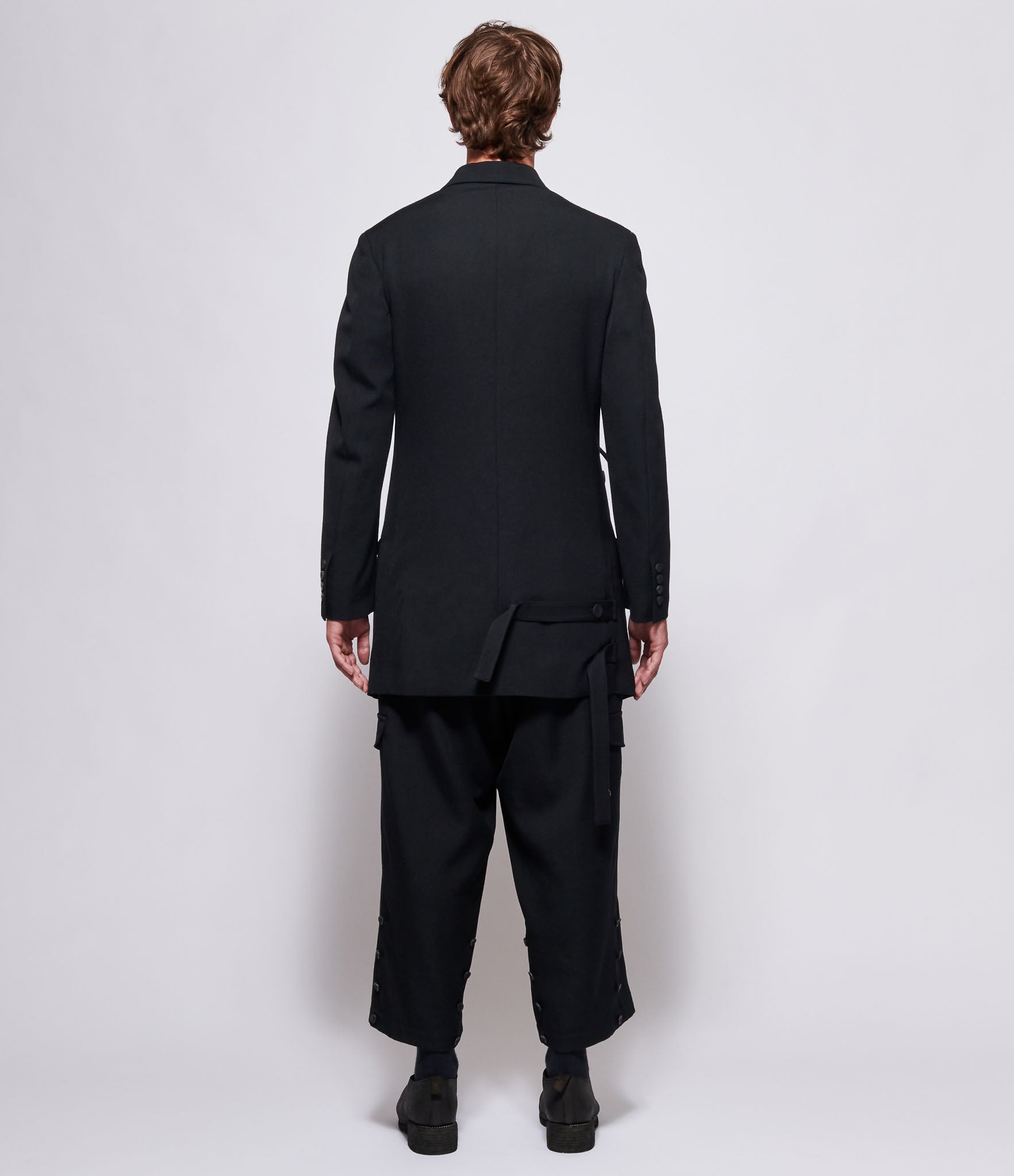 Yohji Yamamoto Pour Homme W-Belted Peaked Jacket
