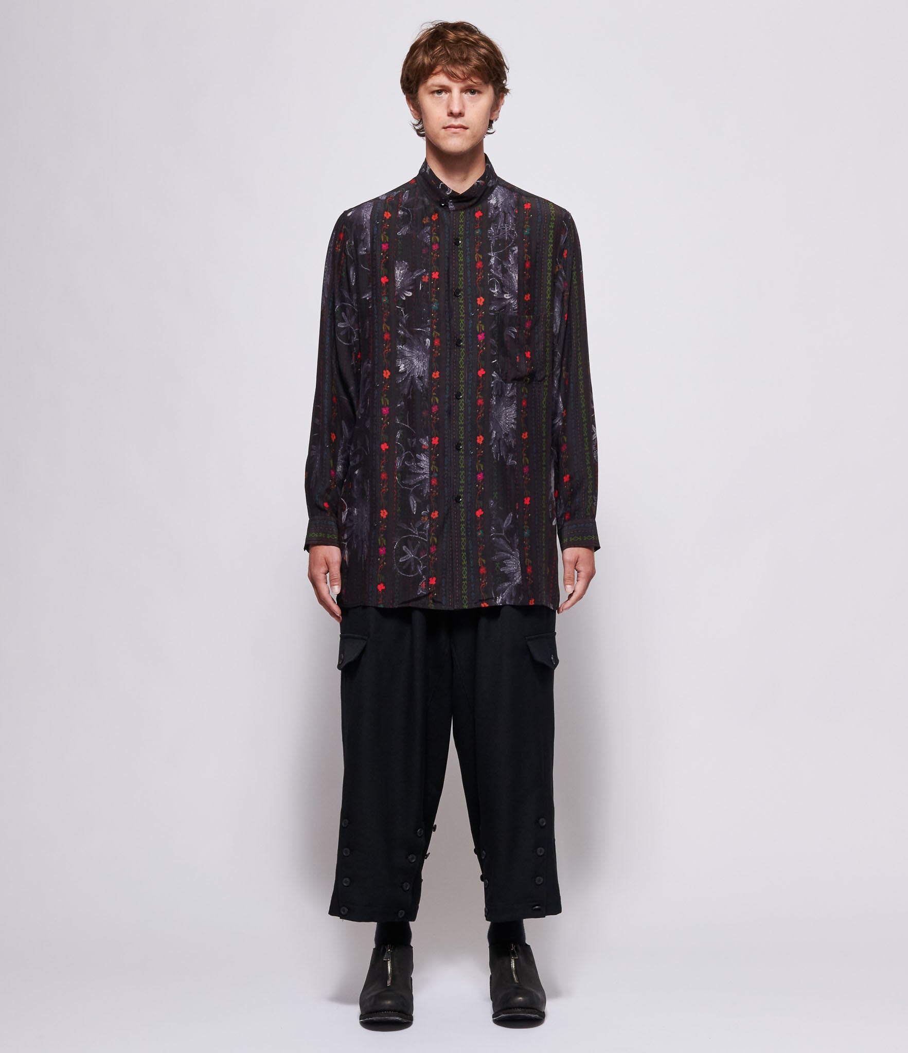 Yohji Yamamoto Pour Homme A-Ethnic 6 Stand Blouse
