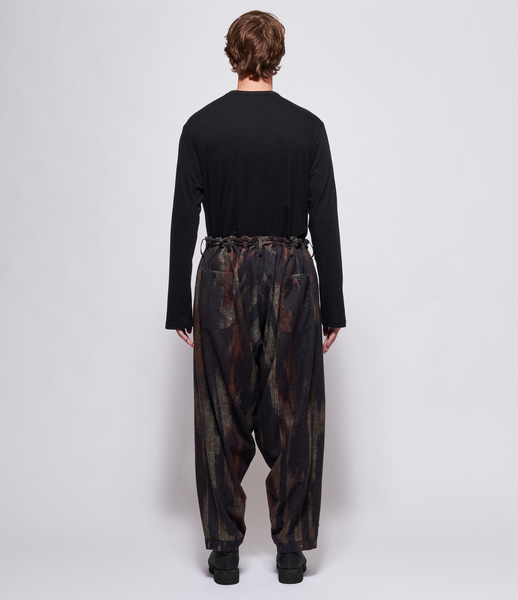 Yohji Yamamoto Pour Homme Y-Side Tape PT Slim Draped Pants