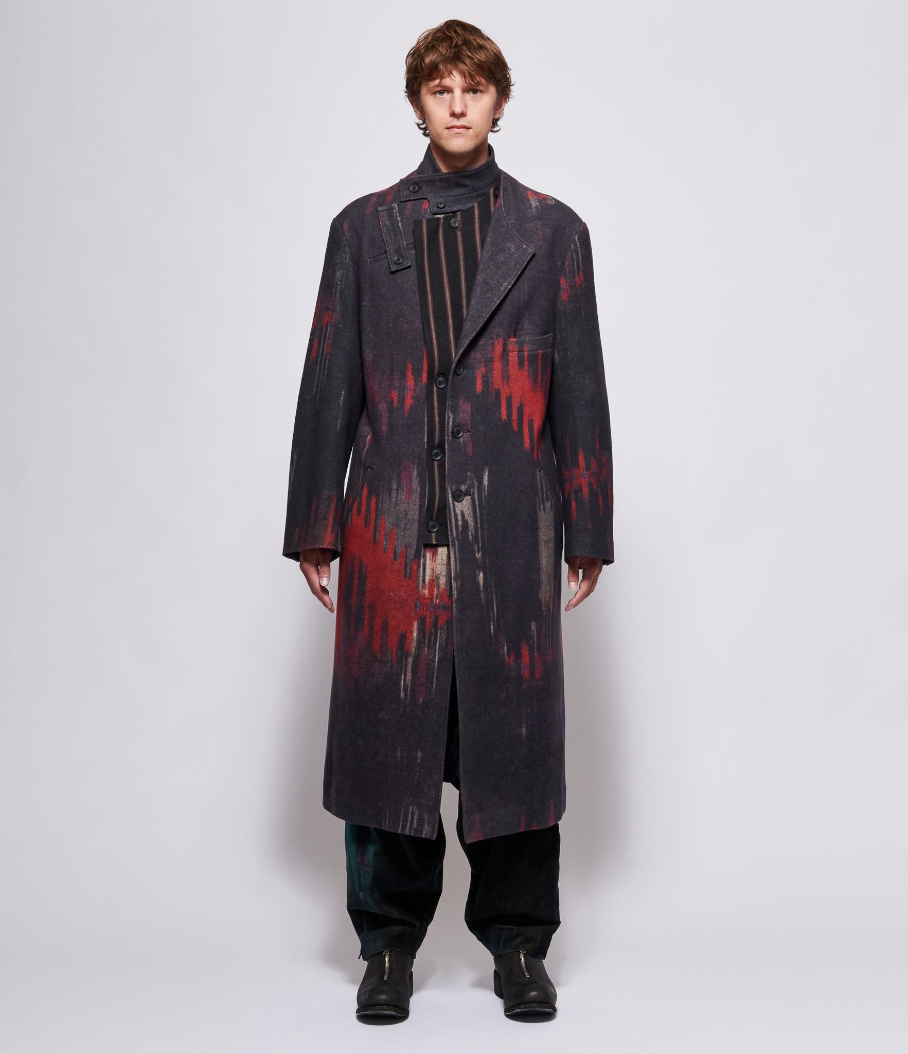 Yohji Yamamoto Pour Homme I-L Double Layered PT Stand Coat