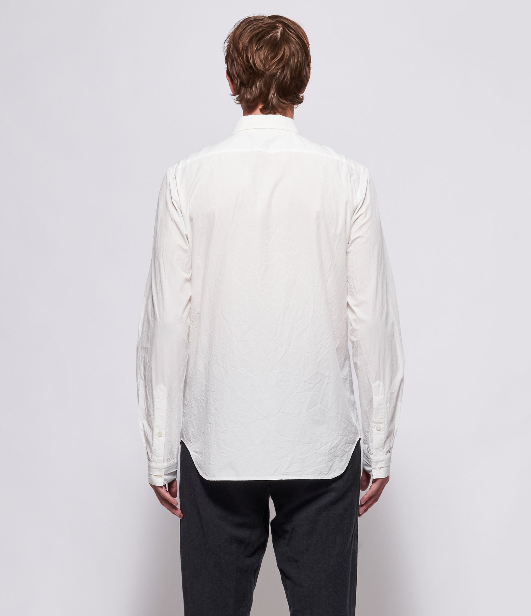 Forme d'Expression Mens White Plaquette Shirt - slim