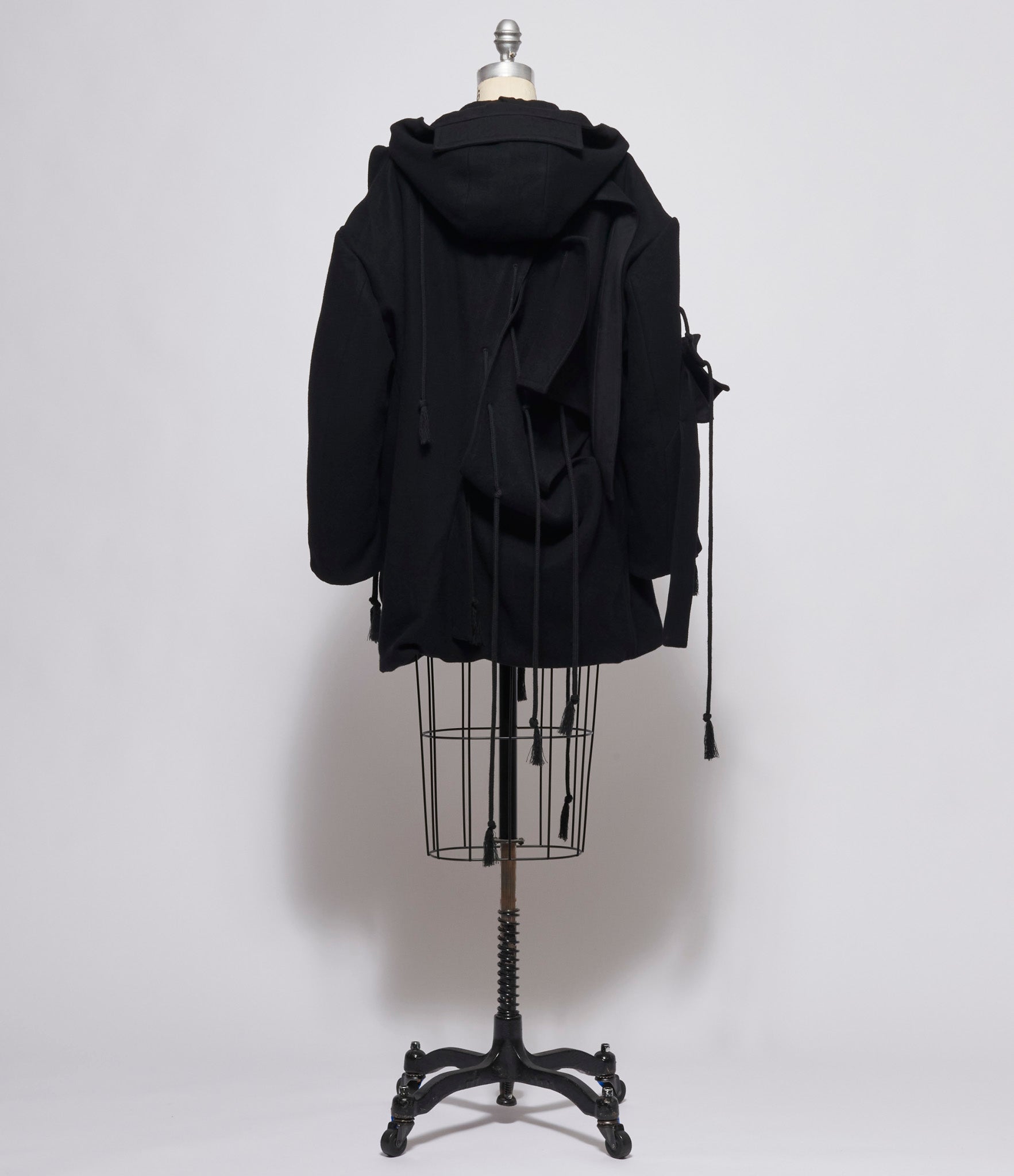 Yohji Yamamoto Cut-Out Hooded Coat