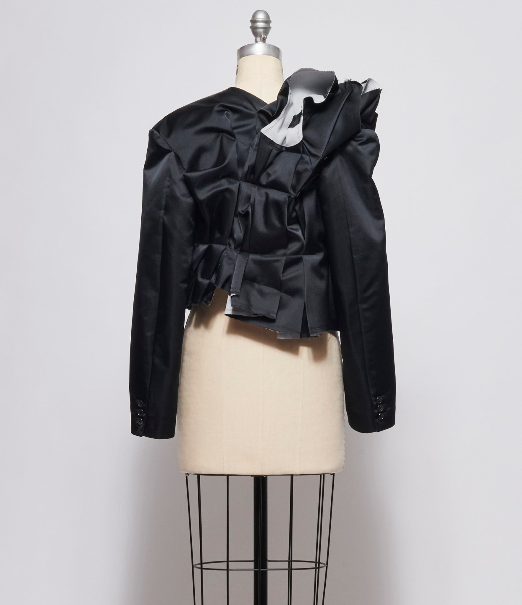Comme Des Garcon Gathered Cropped Jacket
