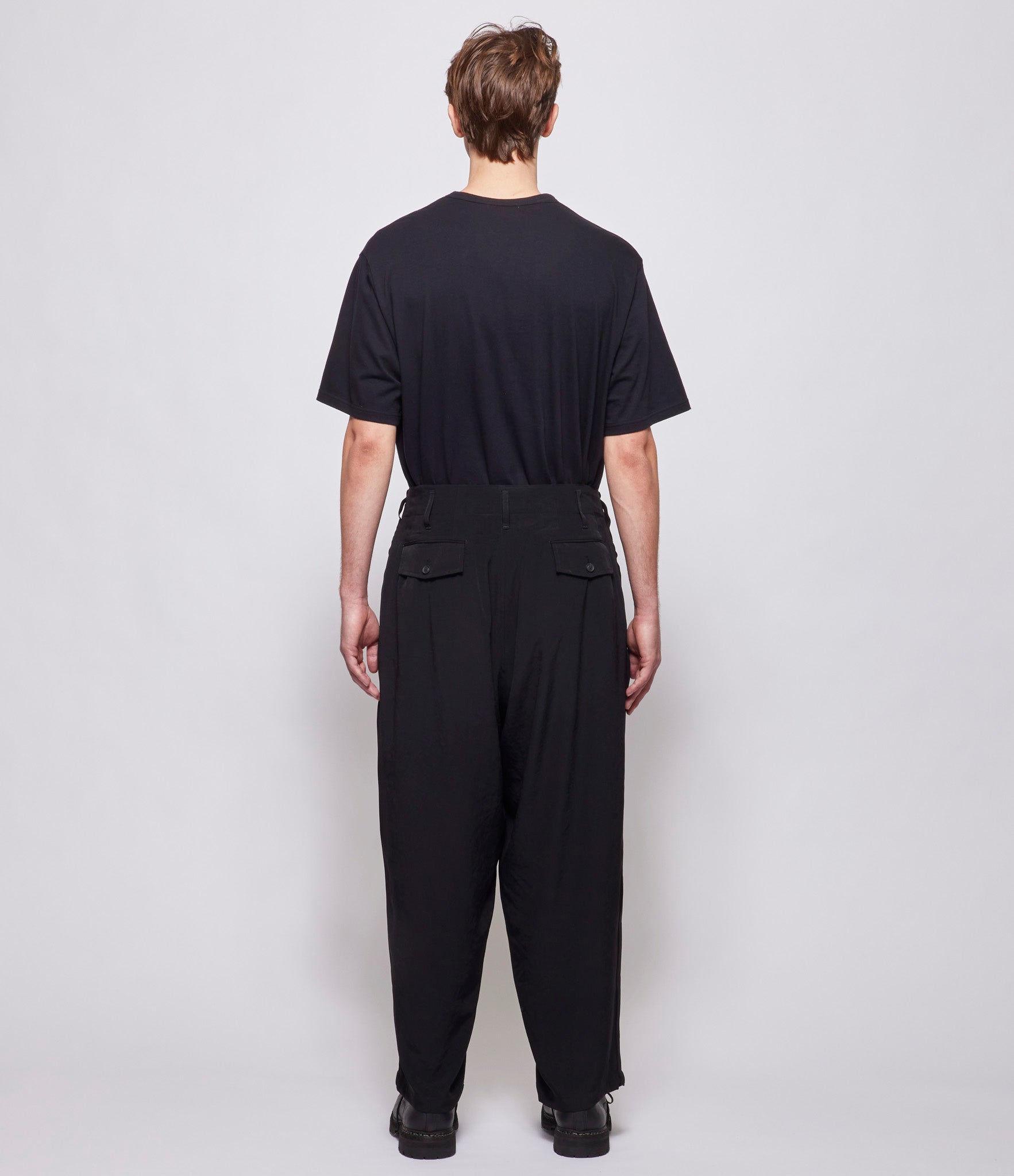 Yohji Yamamoto Pour Homme Black G-Side Tape Pants