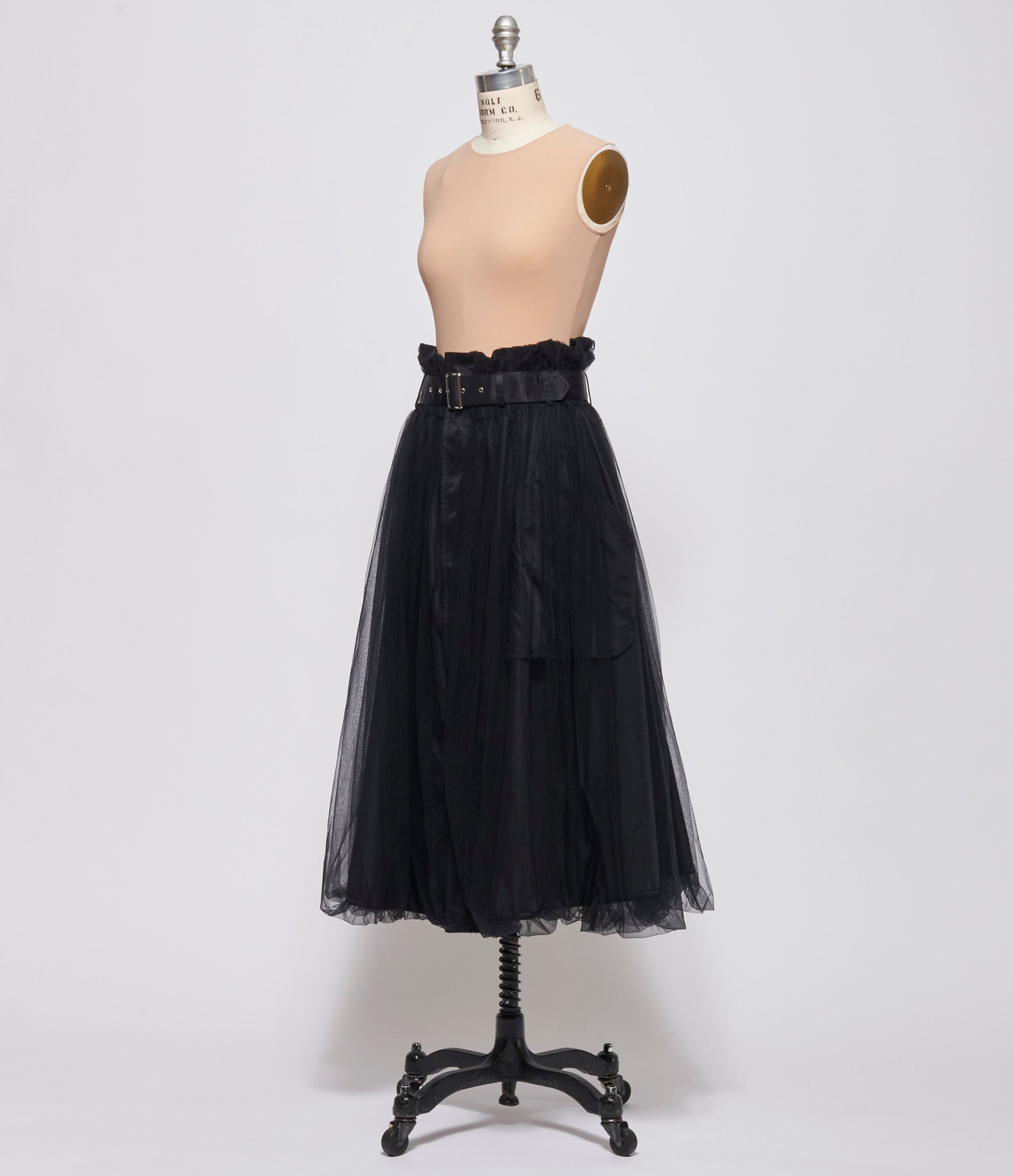 Noir Kei Ninomiya Comme Des Garcons Womens Reversible Tulle Skirt