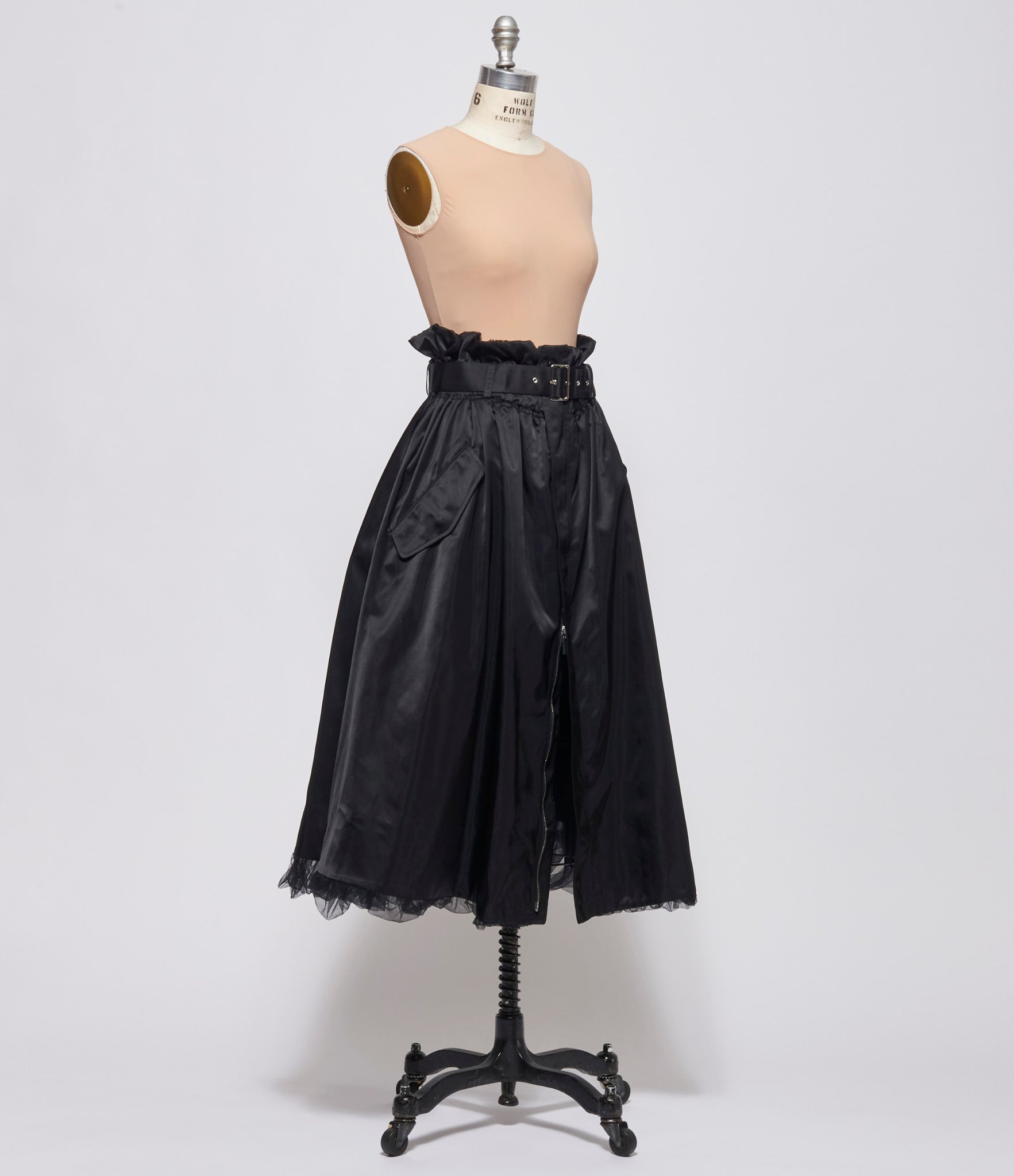 Noir Kei Ninomiya Comme Des Garcons Womens Reversible Tulle Skirt