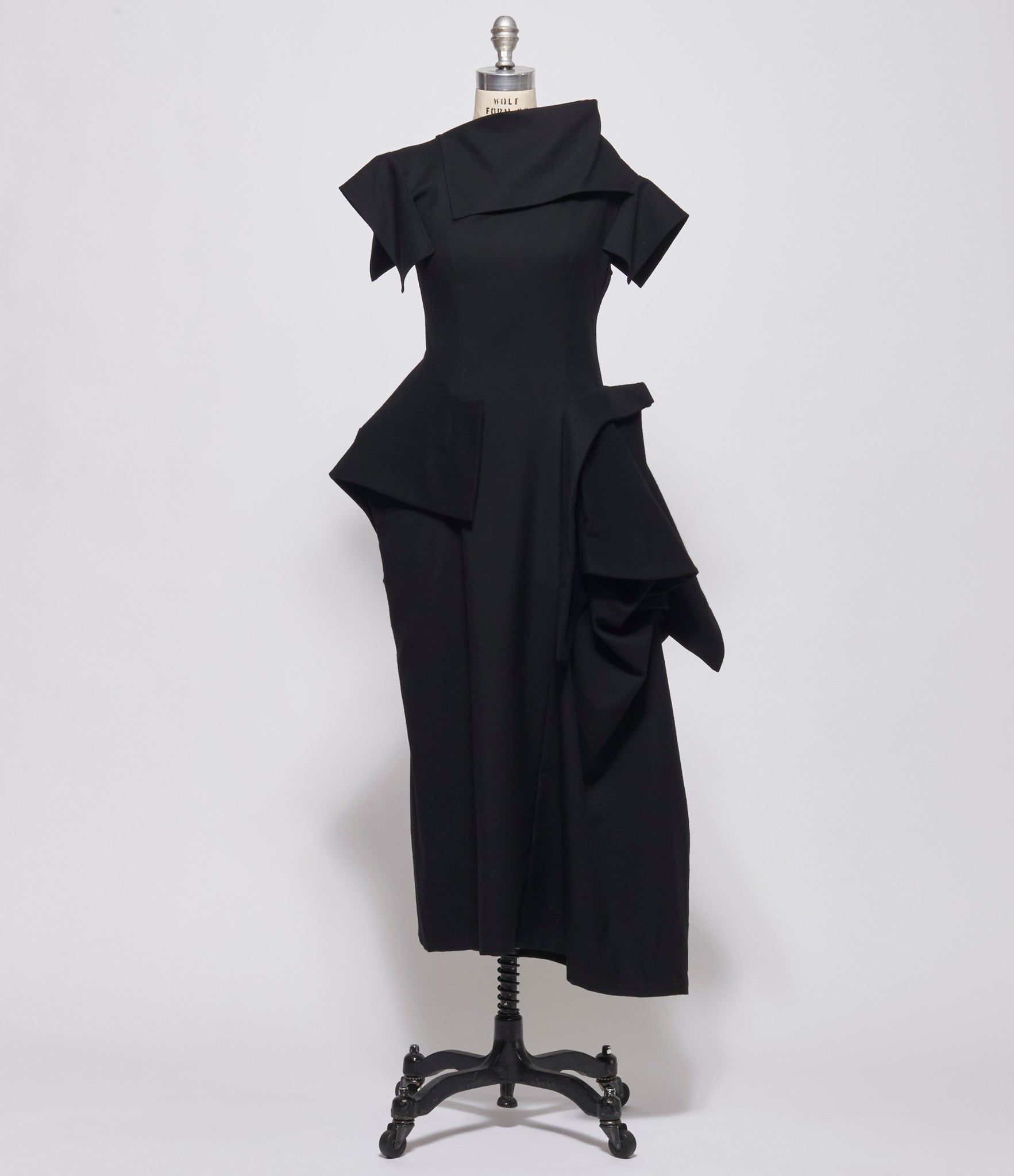 Yohji Yamamoto Womens Asymmetry Sleeveless Dress