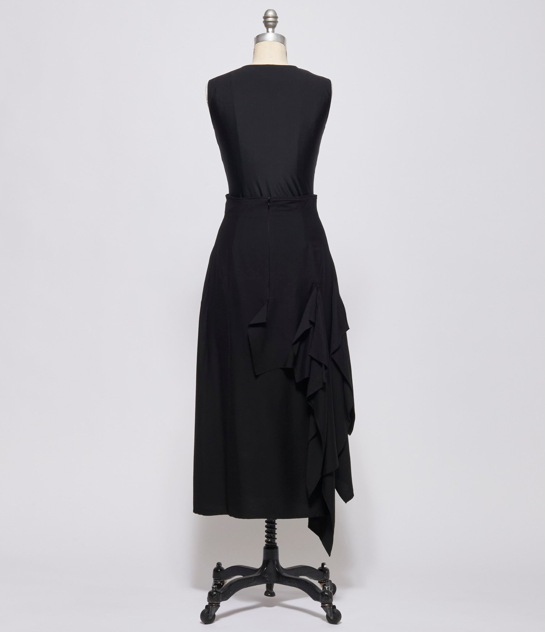 Yohji Yamamoto Womens R Draped High Waist Skirt