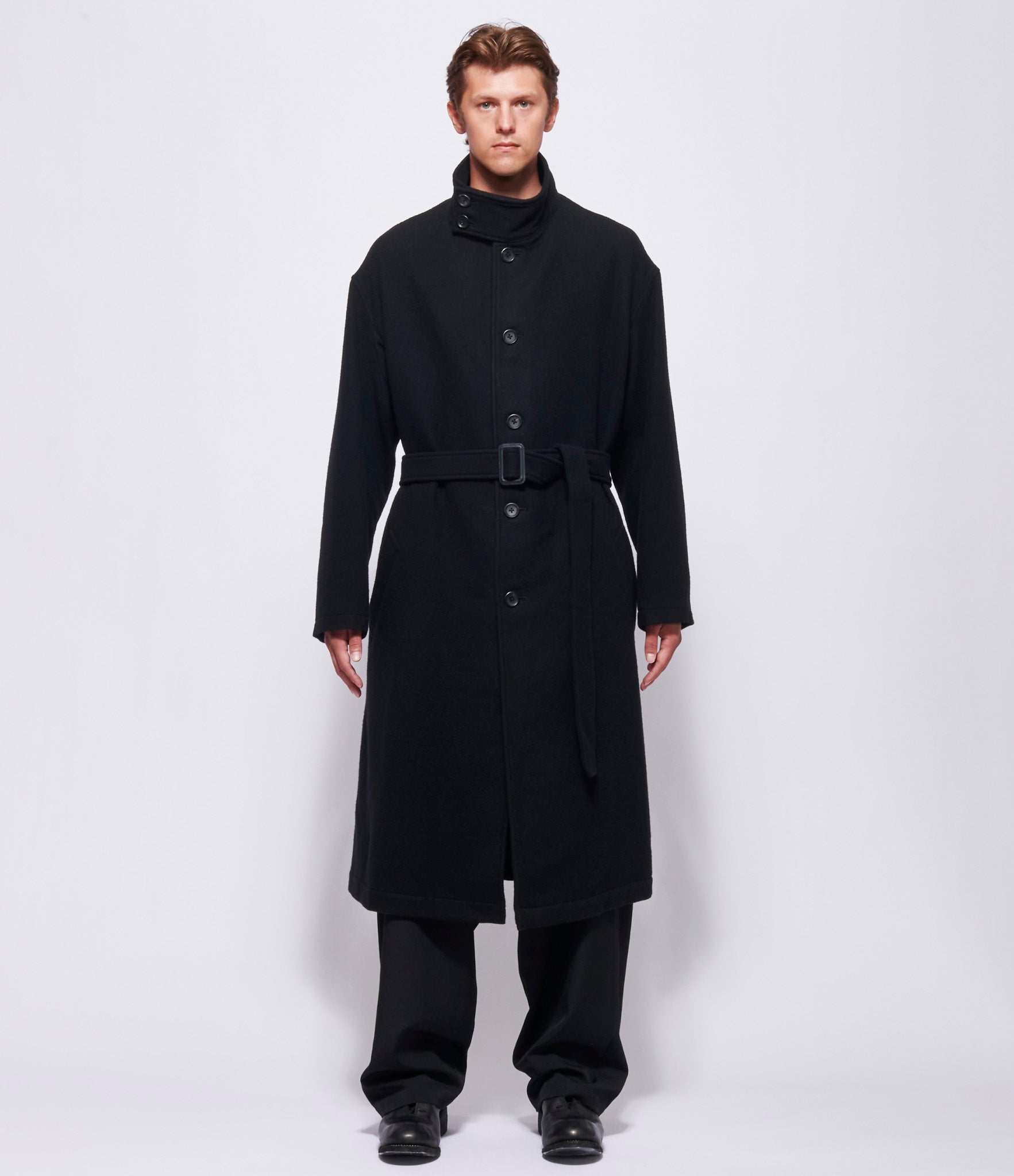 Yohji Yamamoto Pour Homme J-Stand Collar Coat