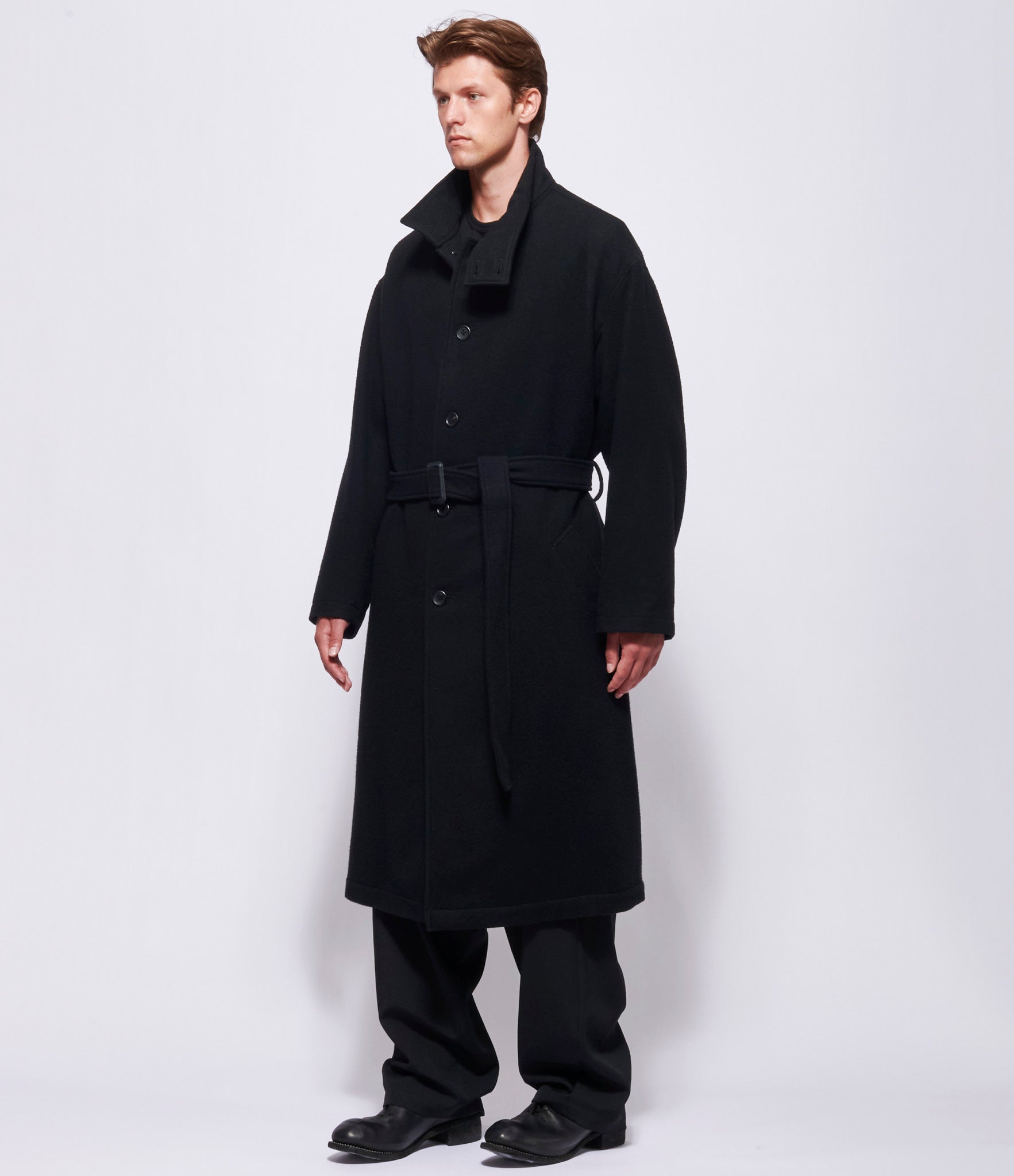 Yohji Yamamoto Pour Homme J-Stand Collar Coat