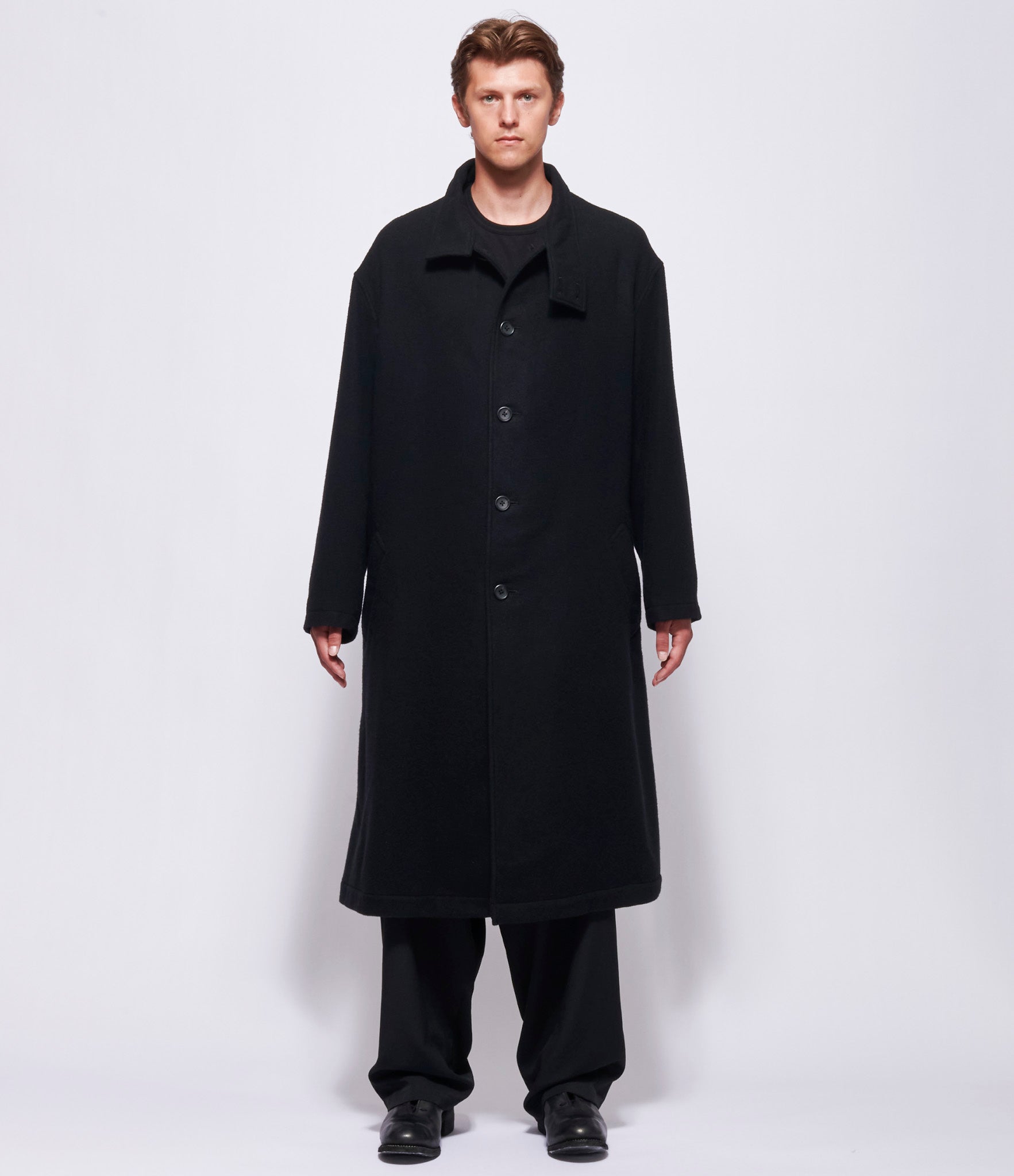 Yohji Yamamoto Pour Homme J-Stand Collar Coat