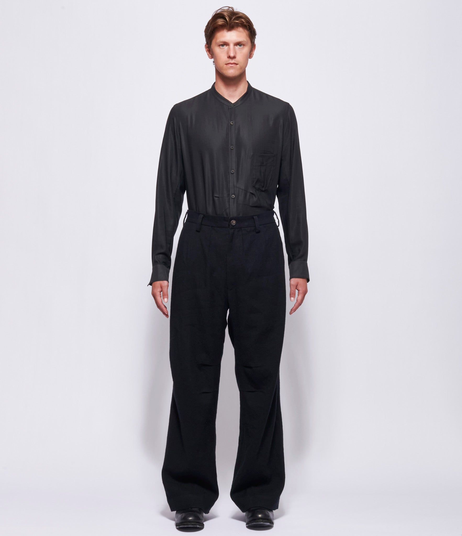 Ziggy Chen Mens Articulated Knee Flare Trousers