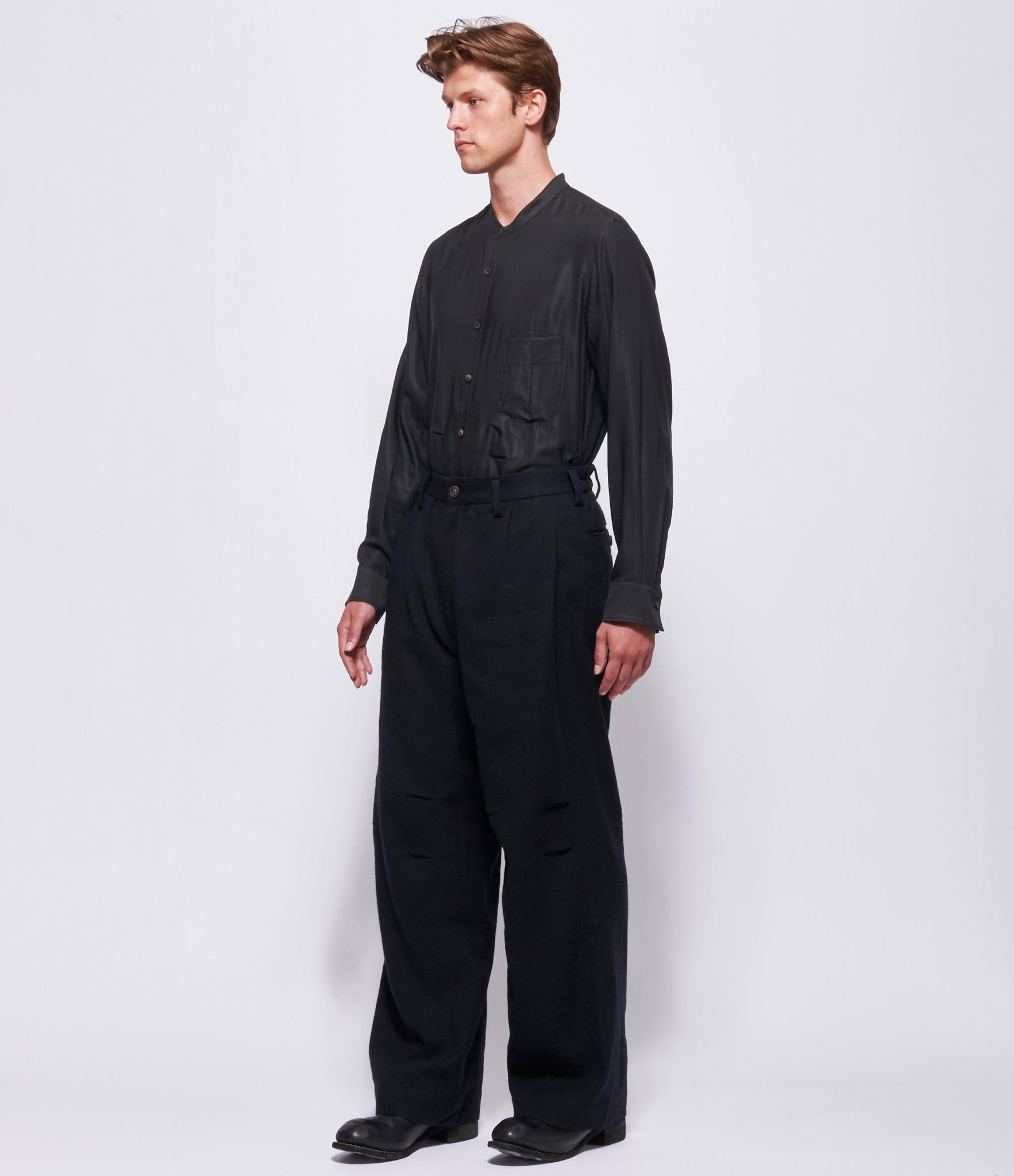 Ziggy Chen Mens Articulated Knee Flare Trousers