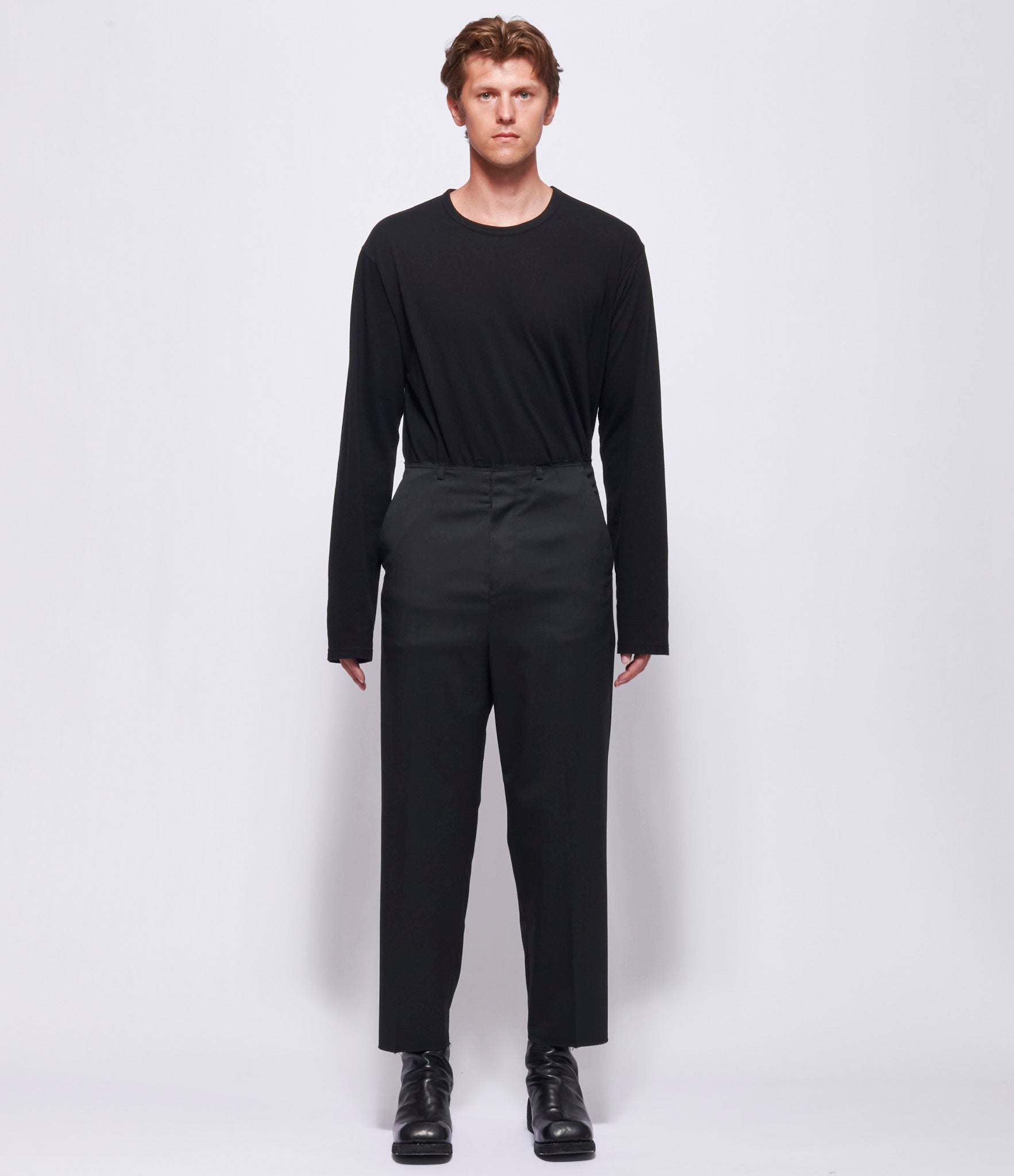 MM6 Maison Margiela Mens Raw Edge Waist Pants